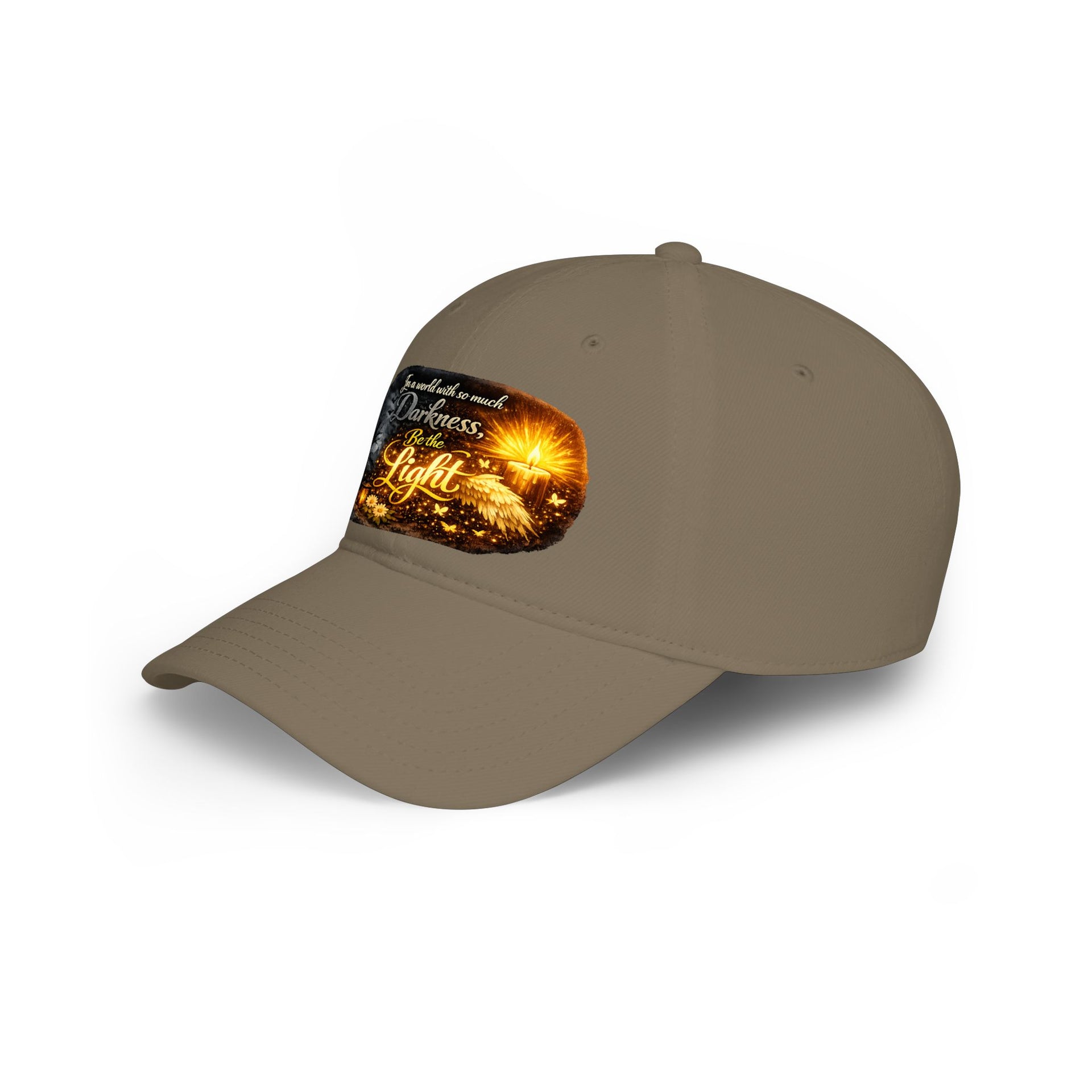 Low Profile Baseball Cap – "Be the Light" Inspirational Firefly Design