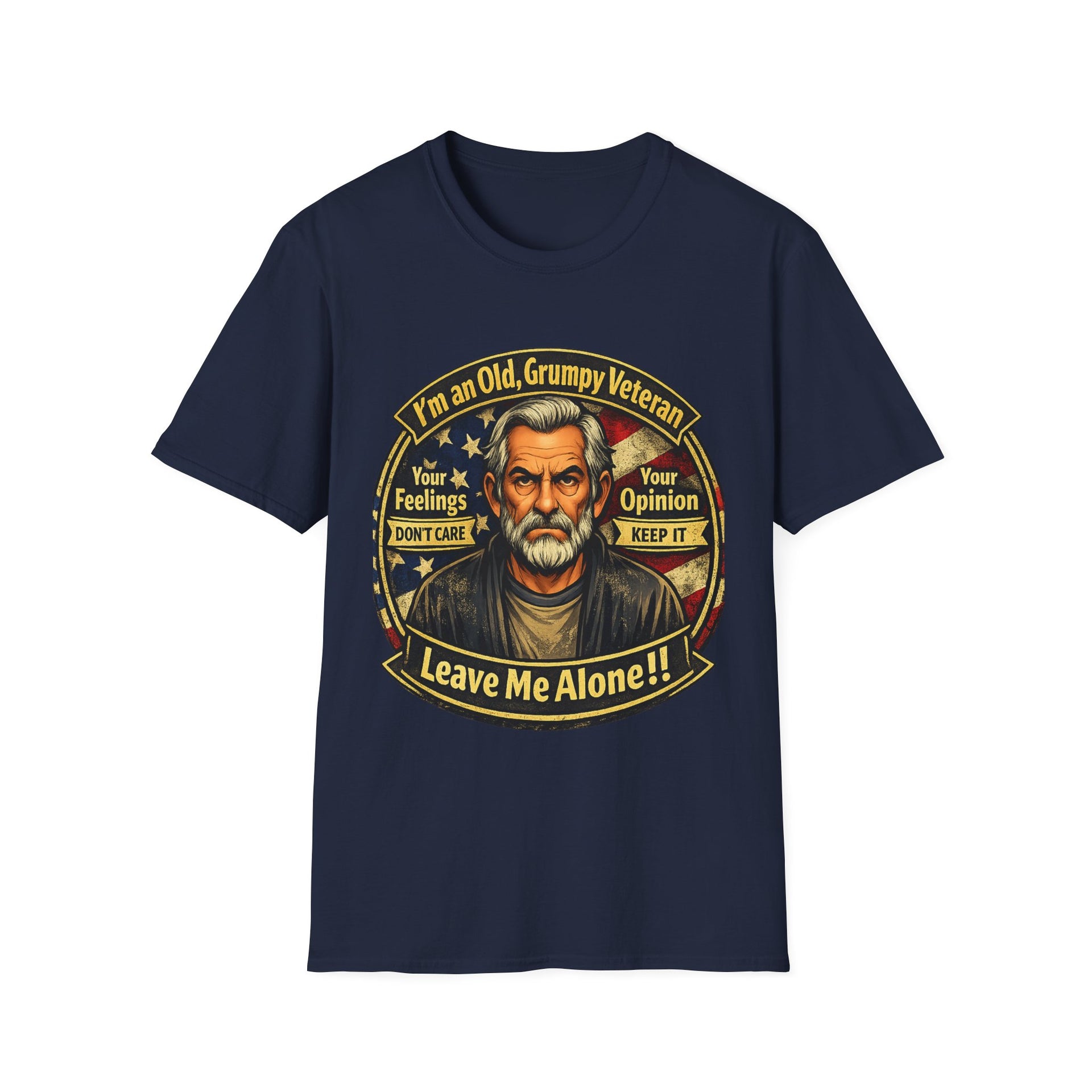 Veteran 'Leave Me Alone' T-Shirt — Old Grumpy Veteran Graphic Tee