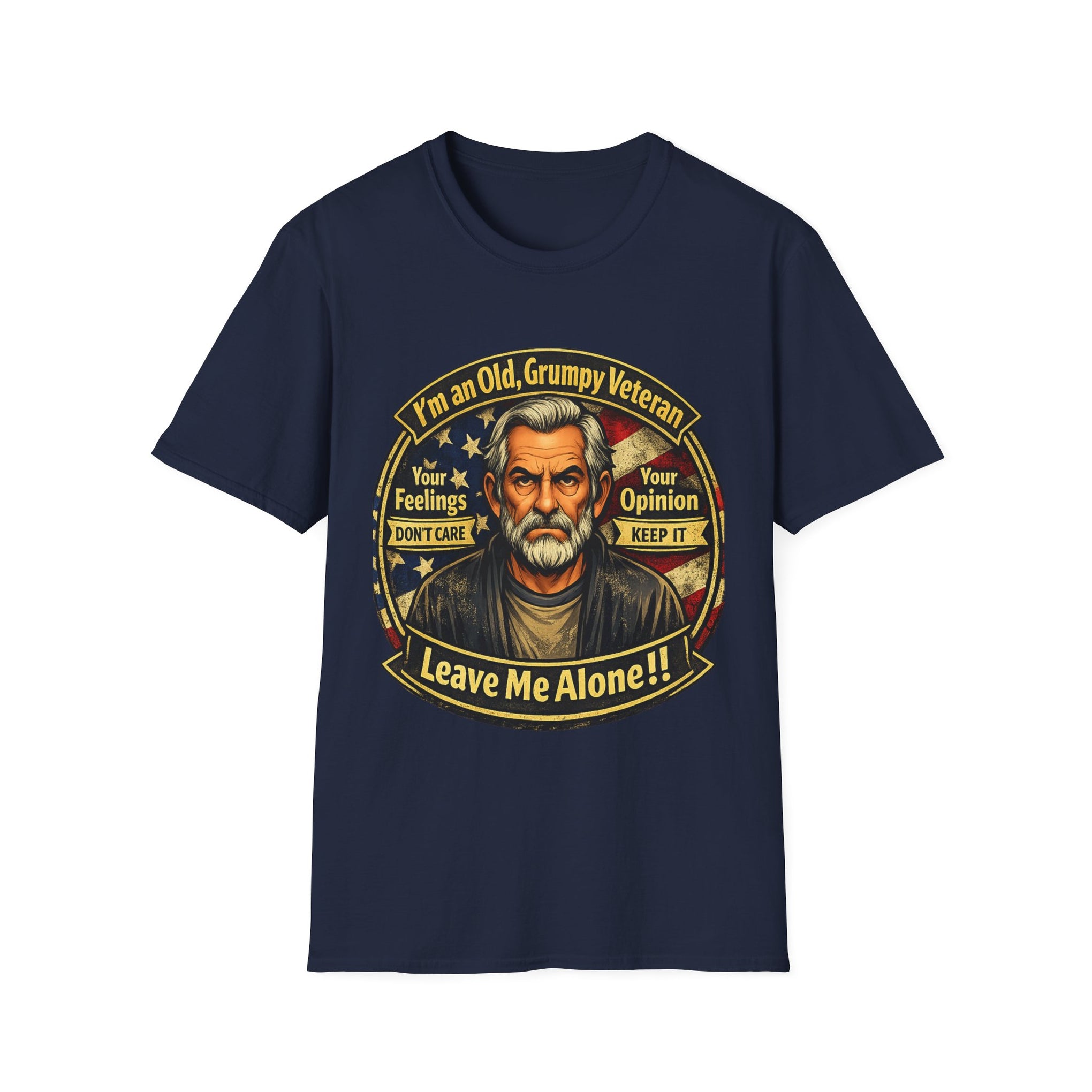 Veteran 'Leave Me Alone' T-Shirt — Old Grumpy Veteran Graphic Tee
