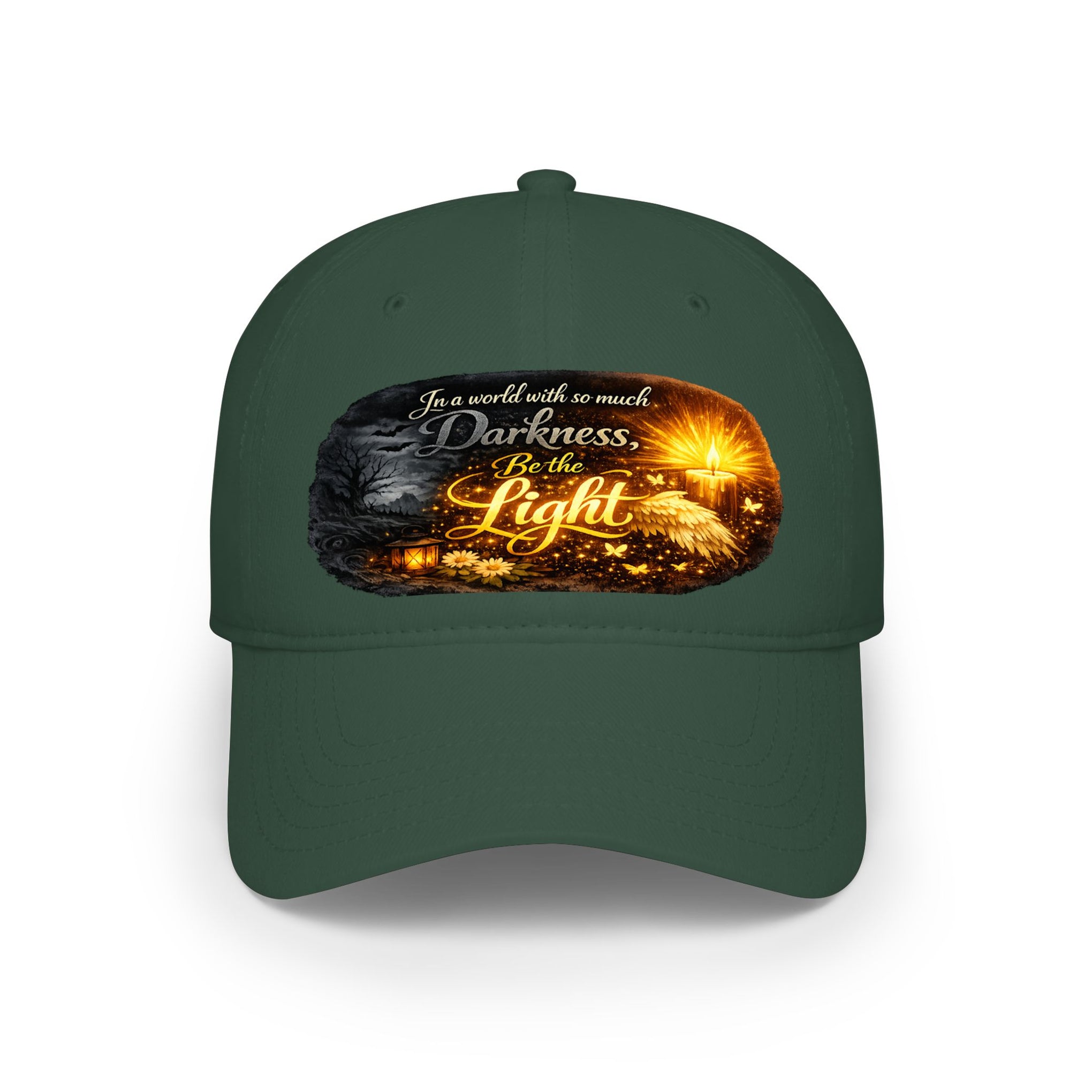 Low Profile Baseball Cap – "Be the Light" Inspirational Firefly Design