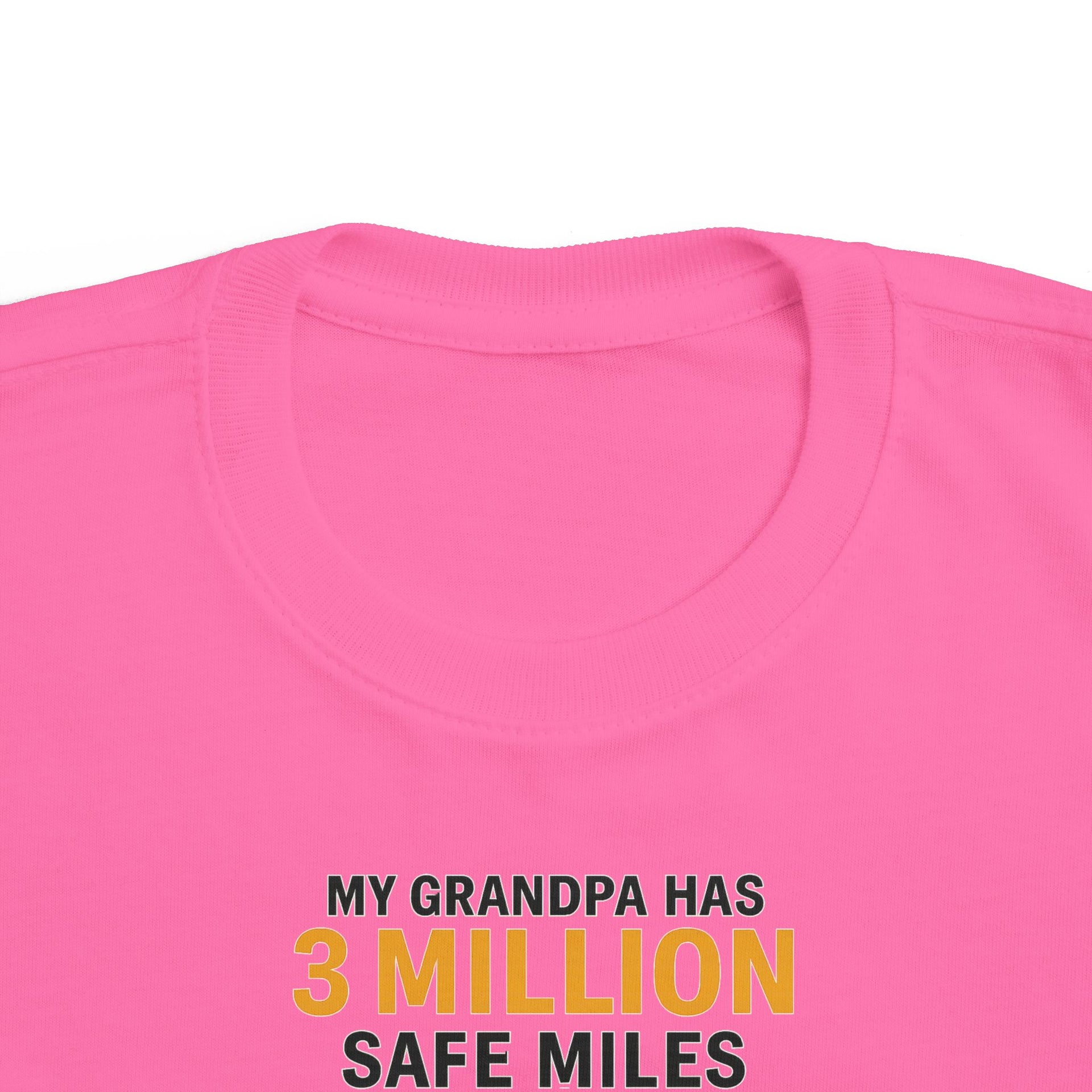 Toddler Tee - "My Grandpa Has 3 Million Safe Miles" Vintage Camper Kids Shirt
