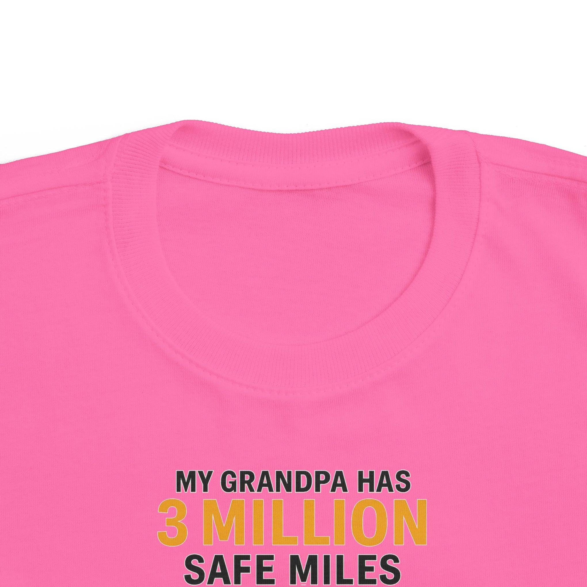 Toddler Tee - "My Grandpa Has 3 Million Safe Miles" Vintage Camper Kids Shirt
