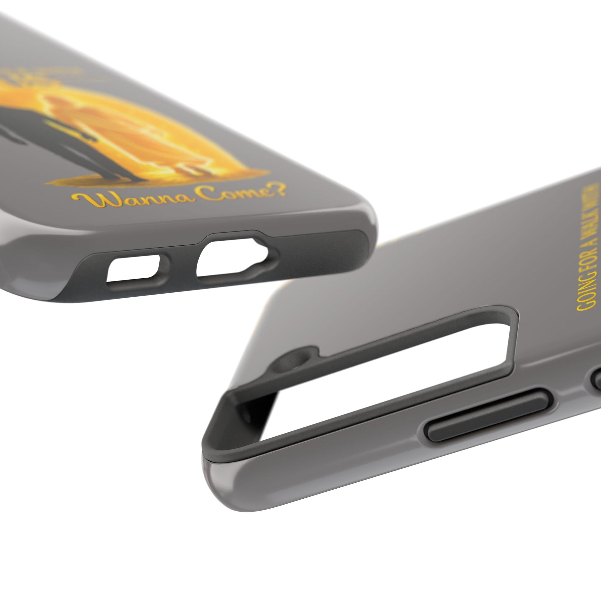 Tough Phone Case — "Going for a Walk with Jesus, Wanna Come?" Christian iPhone Case