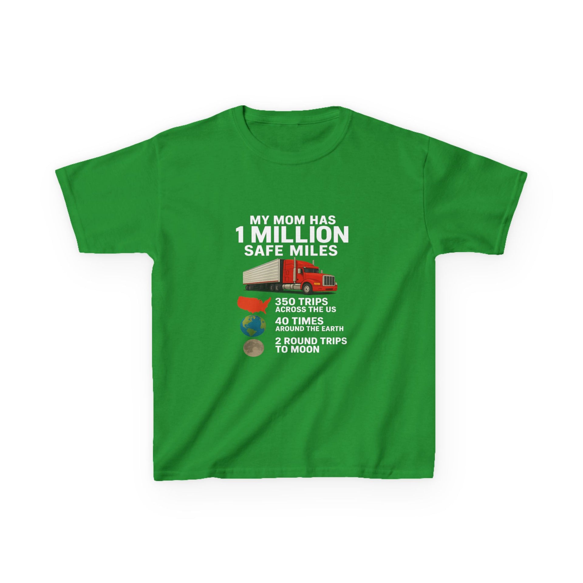 Kids Truck Graphic Tee — My Mom has 1 million Safe Miles