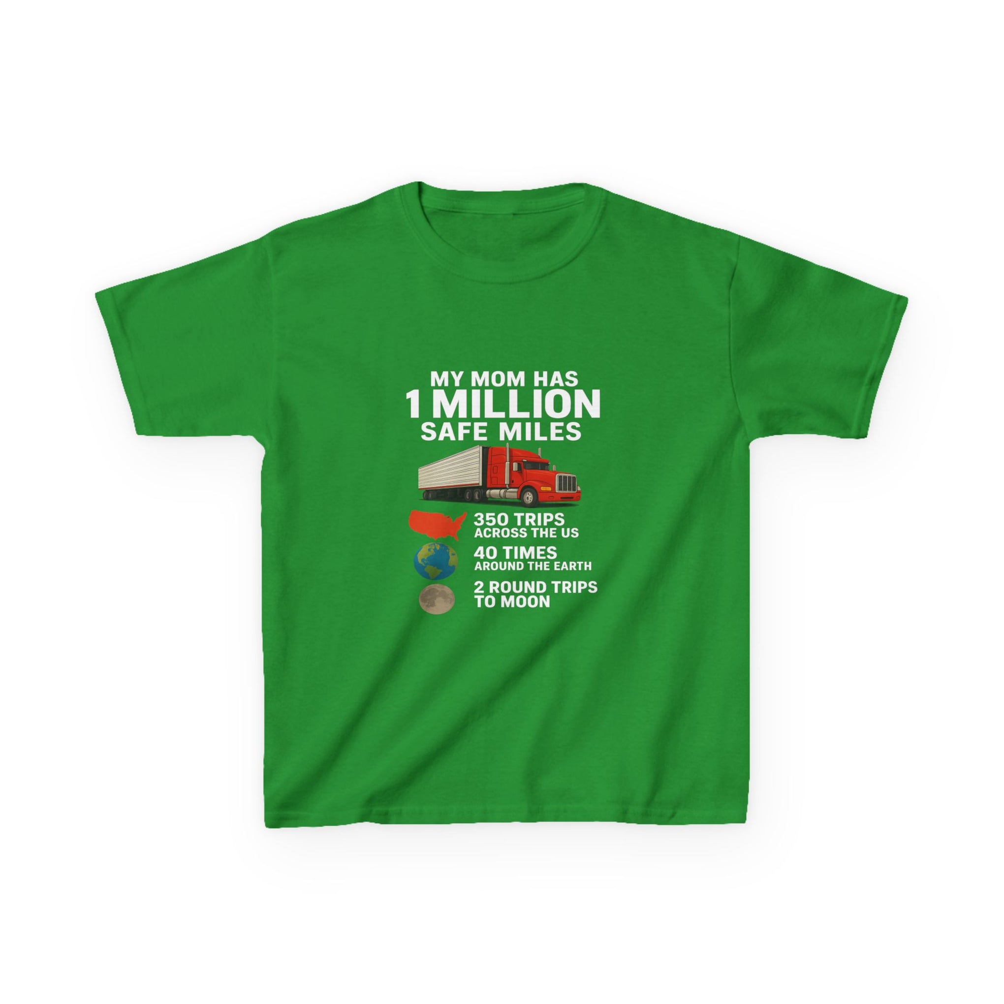Kids Truck Graphic Tee — My Mom has 1 million Safe Miles