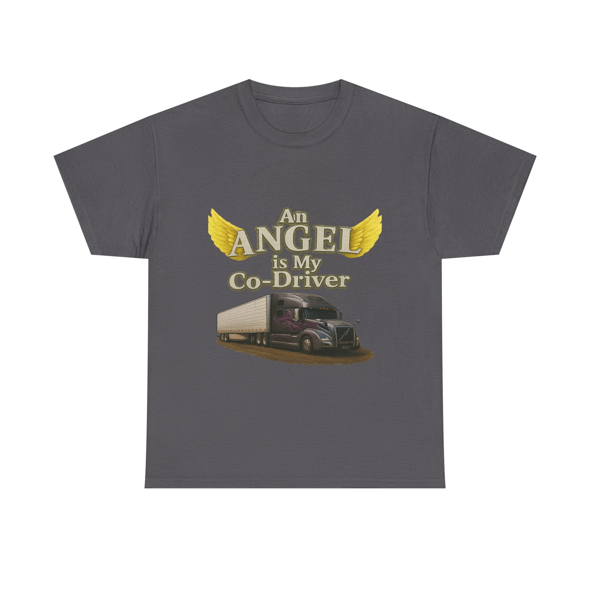 Van "Angel is my co-driver" Unisex Heavy Cotton Tee