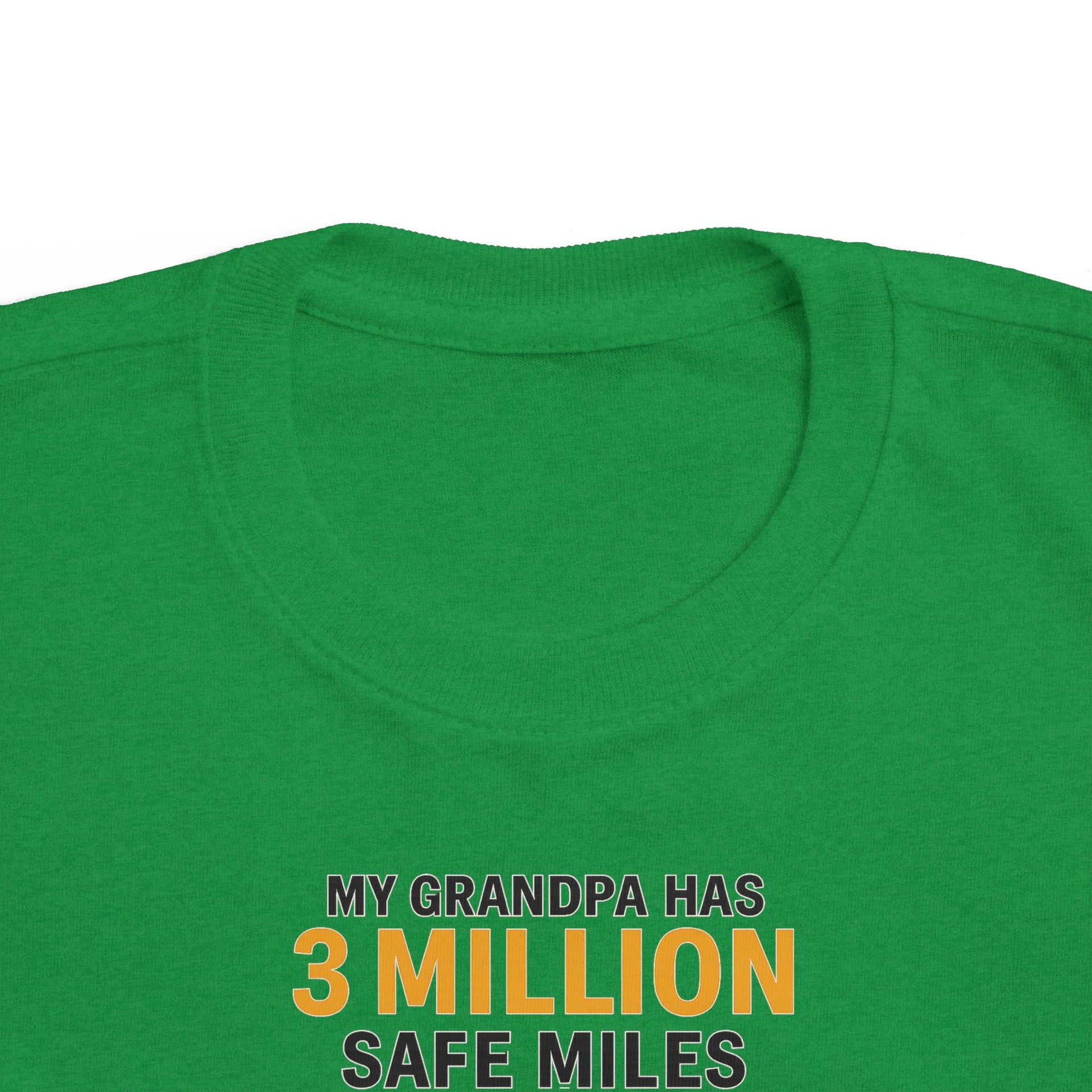 Toddler Tee - "My Grandpa Has 3 Million Safe Miles" Vintage Camper Kids Shirt