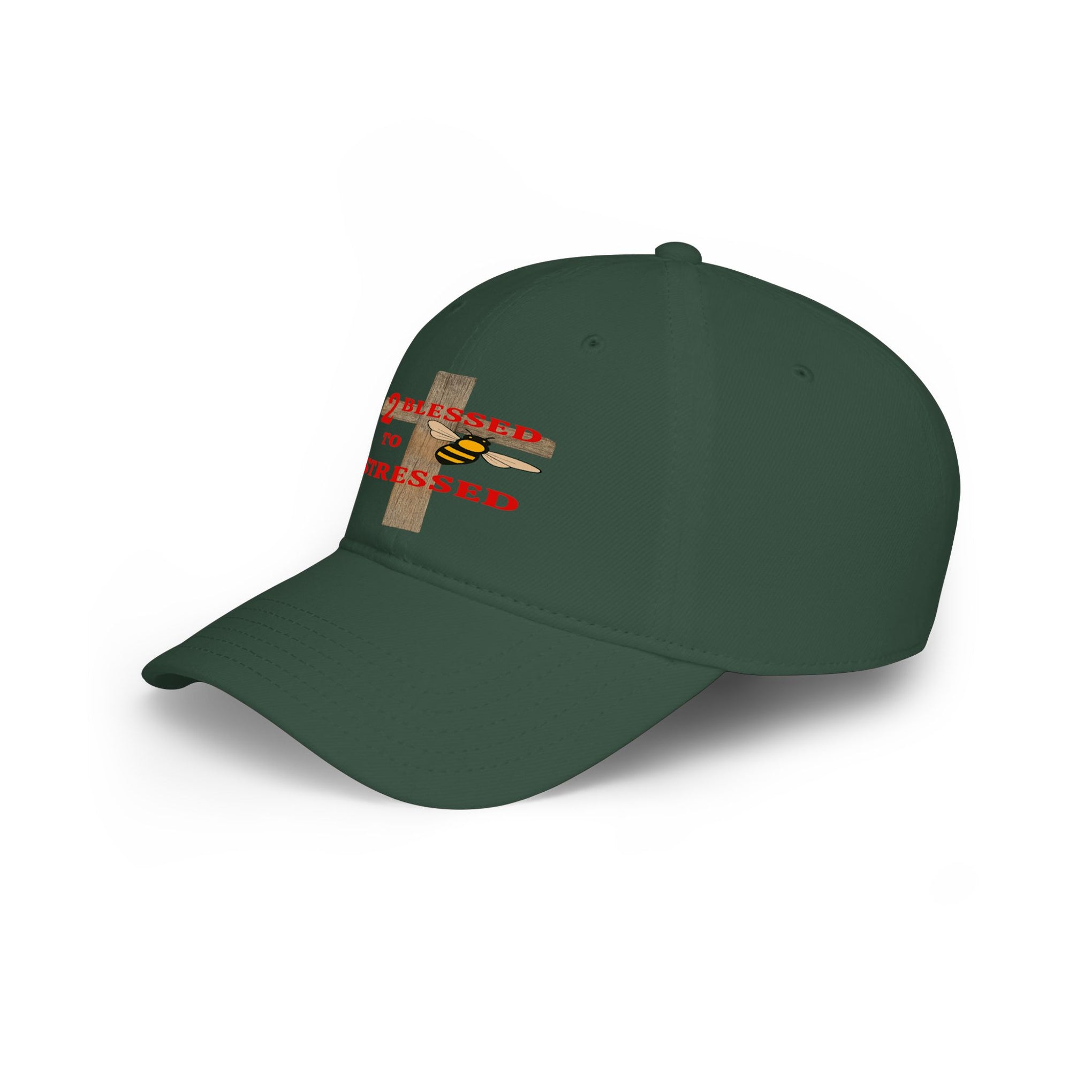 Baseball Cap – "Blessed 2o Stressed" Cross Christian Hat