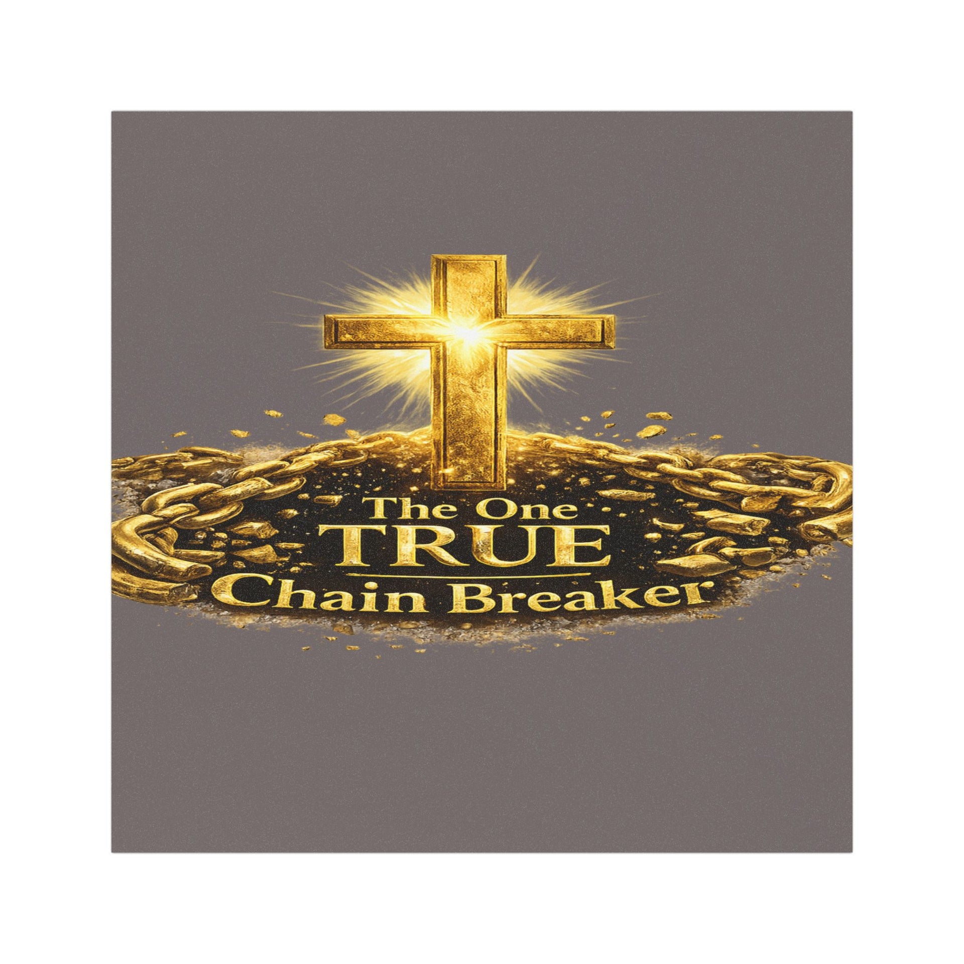 Chain Breaker Cross Car Magnet – "The One True Chain Breaker" Christian Scripture Magnet