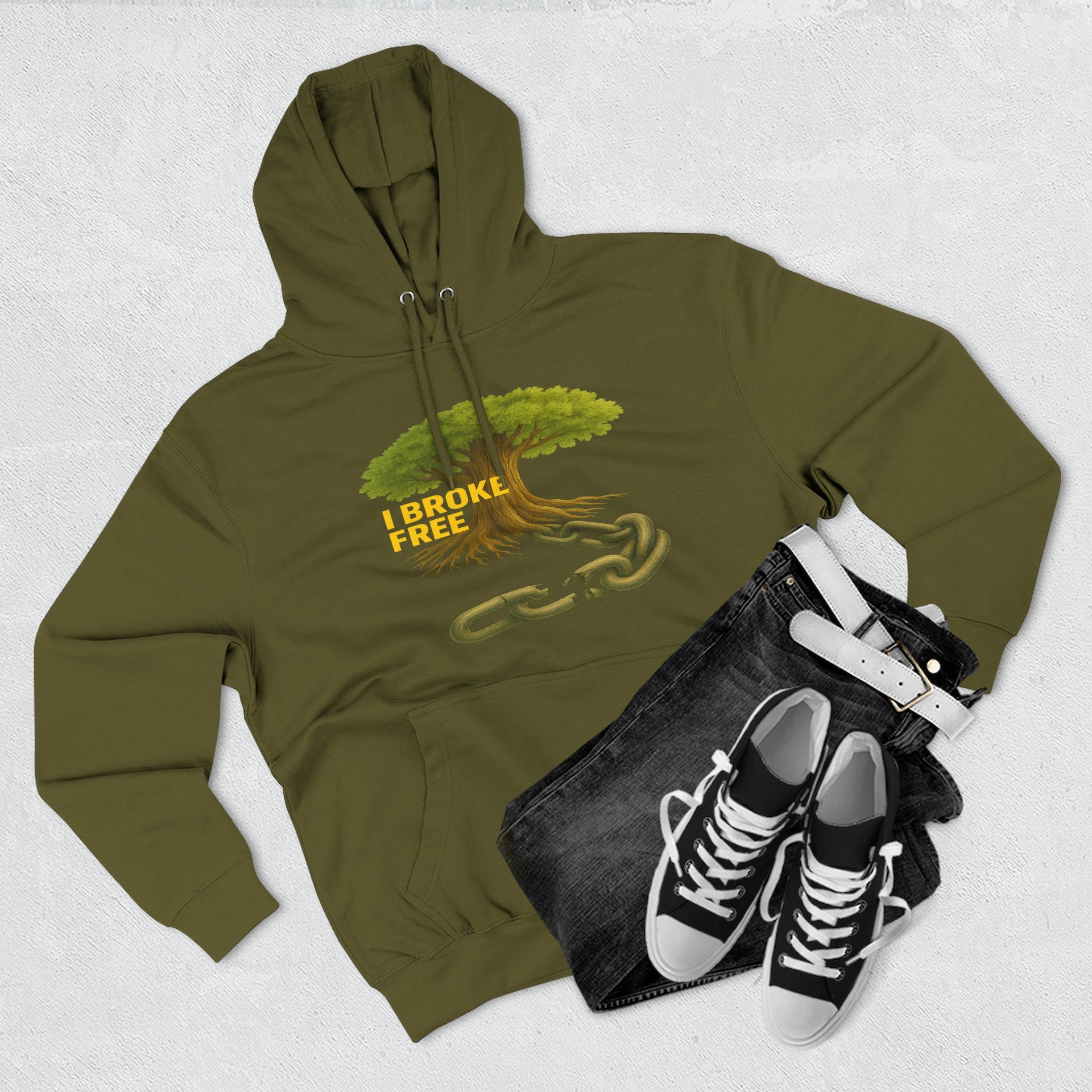 Freedom Breaker Hoodie — "I Broke Free" Mental Health Recovery Hoodie