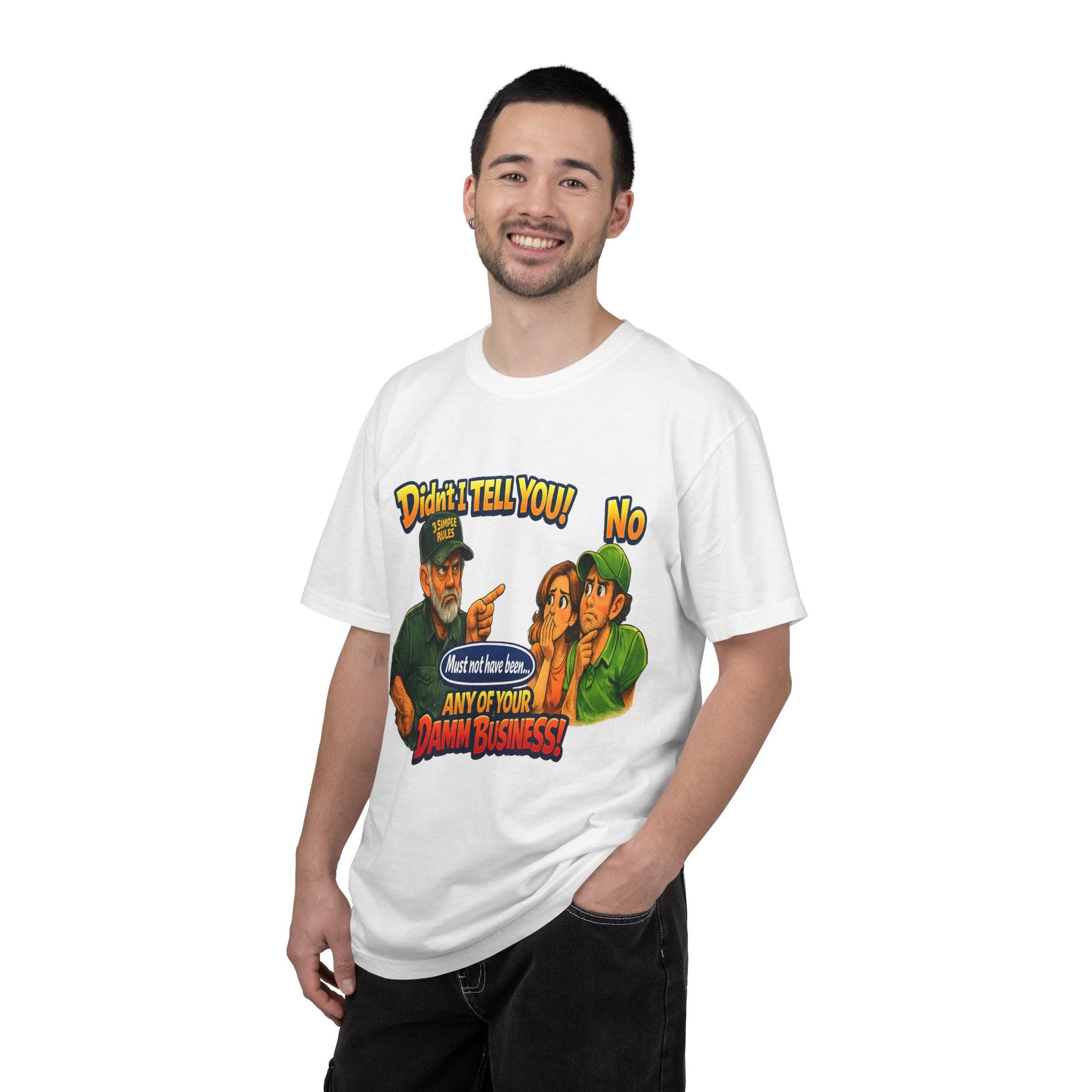Funny "None of Your D*** Business" Graphic T-Shirt