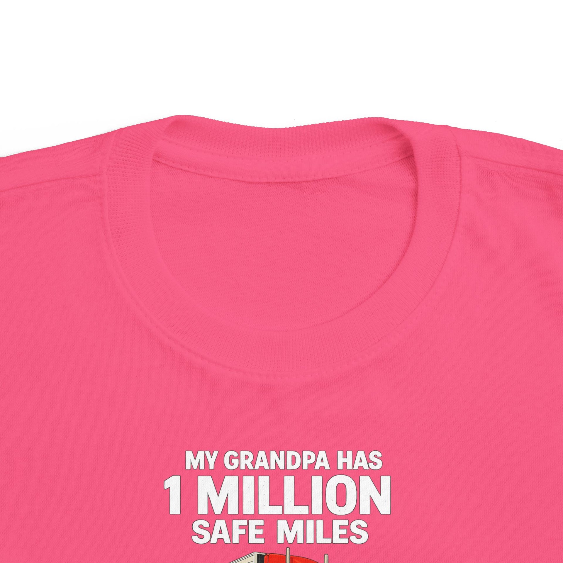Toddler Tee – "My Grandma Has 1 Million Safe Miles" Cute Grandma Road-Trip Shirt