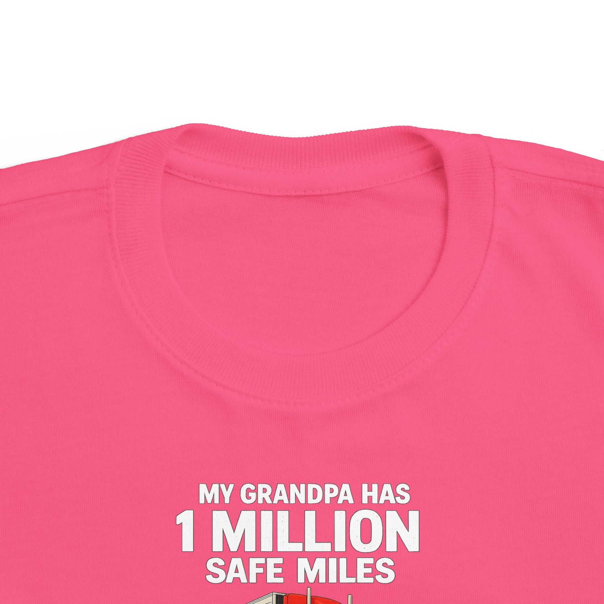 Toddler Tee – "My Grandma Has 1 Million Safe Miles" Cute Grandma Road-Trip Shirt