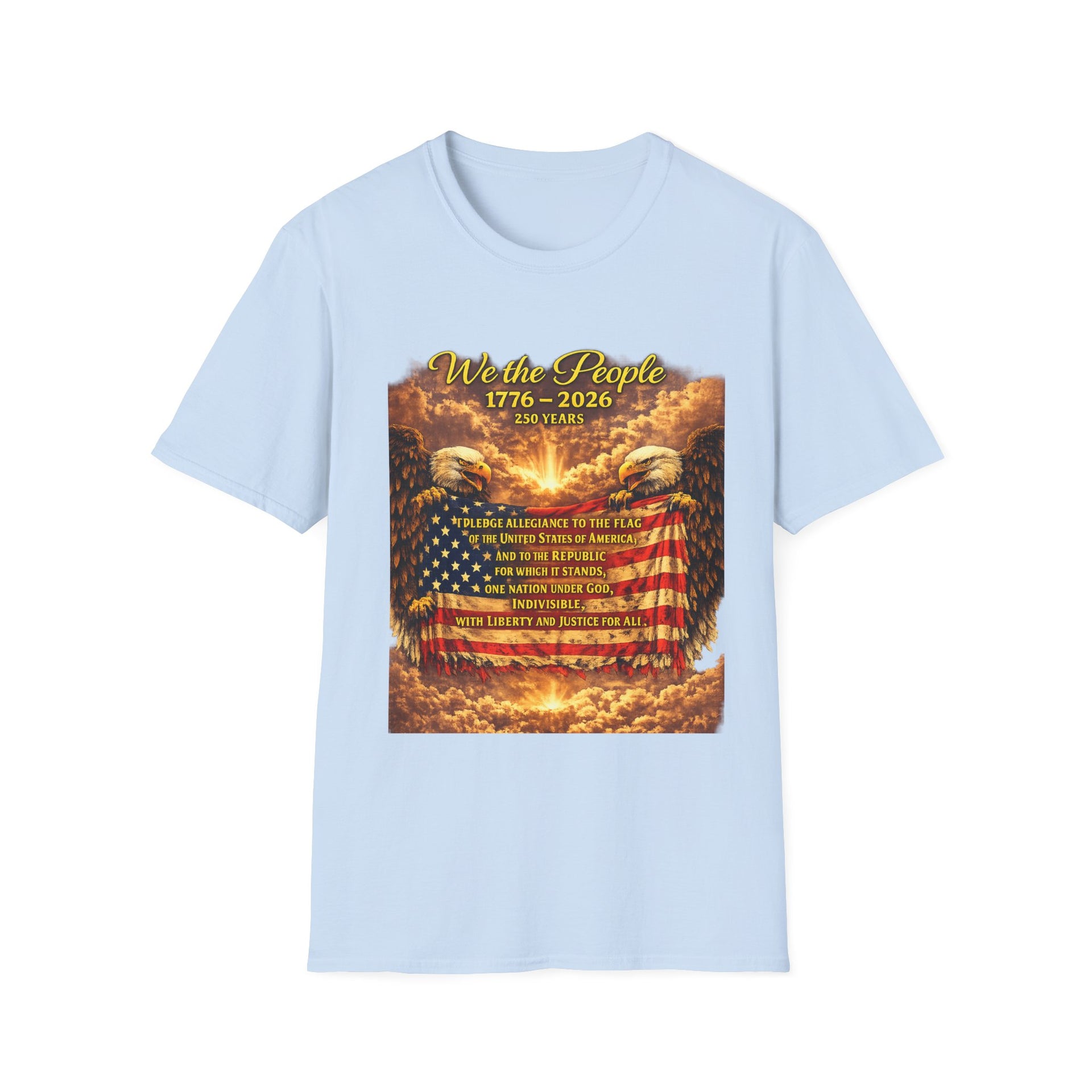Patriotic 'We the People 1776–2026' American Flag T-Shirt