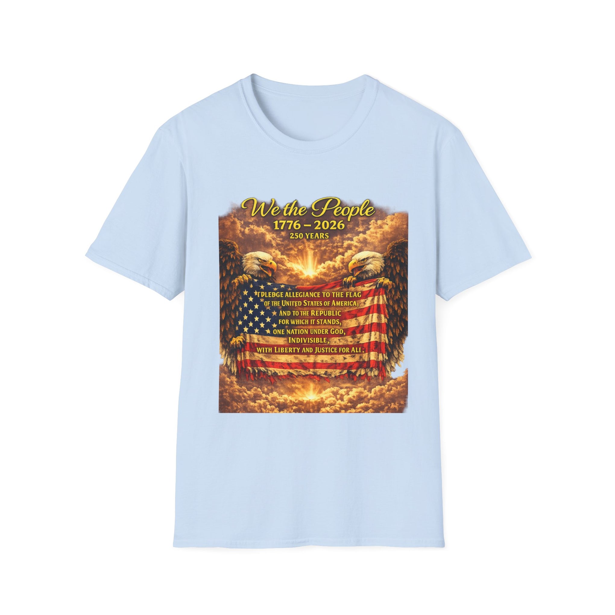 Patriotic 'We the People 1776–2026' American Flag T-Shirt