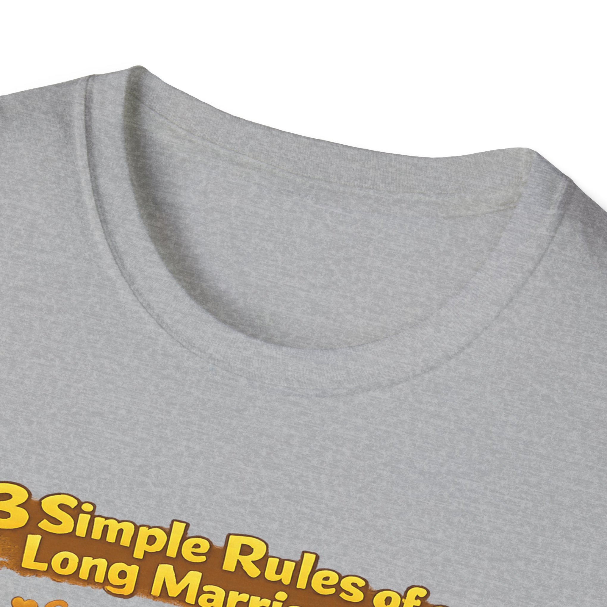 Marriage Rules T-Shirt – “3 Simple Rules of a Long Marriage: Communication, Trust, Separate Blankets!”