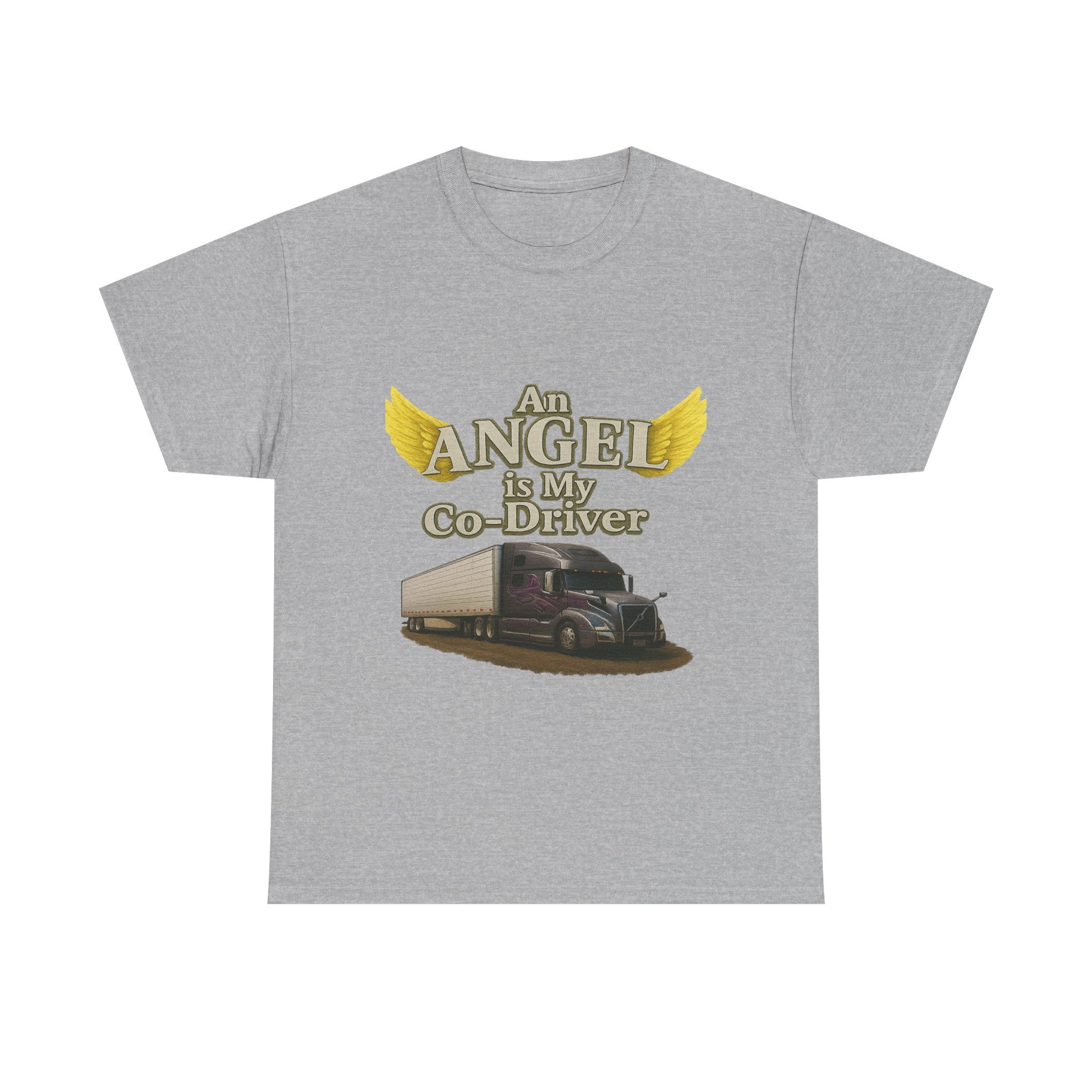 Van "Angel is my co-driver" Unisex Heavy Cotton Tee