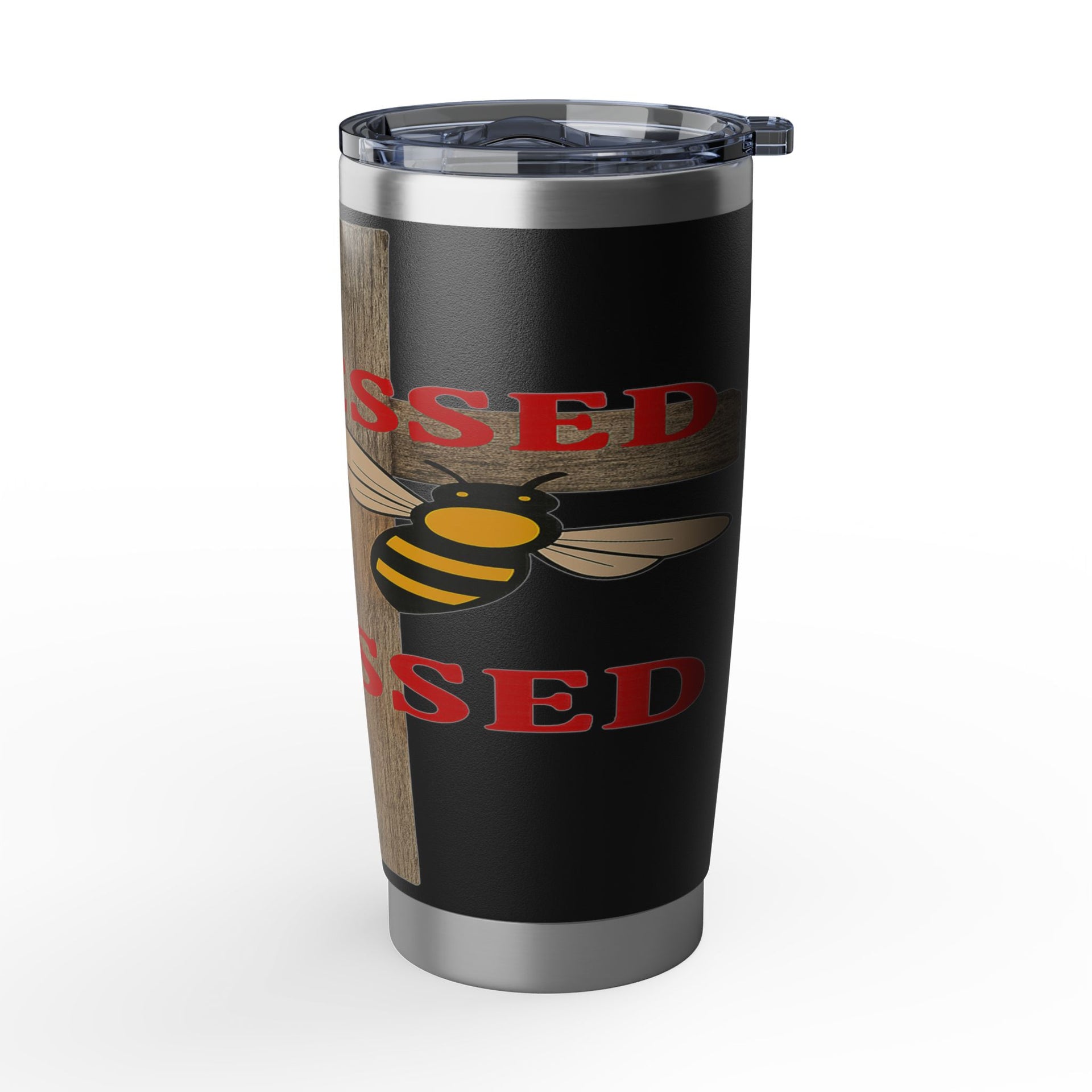 Blessed to Be Messy 20oz Tumbler — Bee & Cross Christian Travel Mug