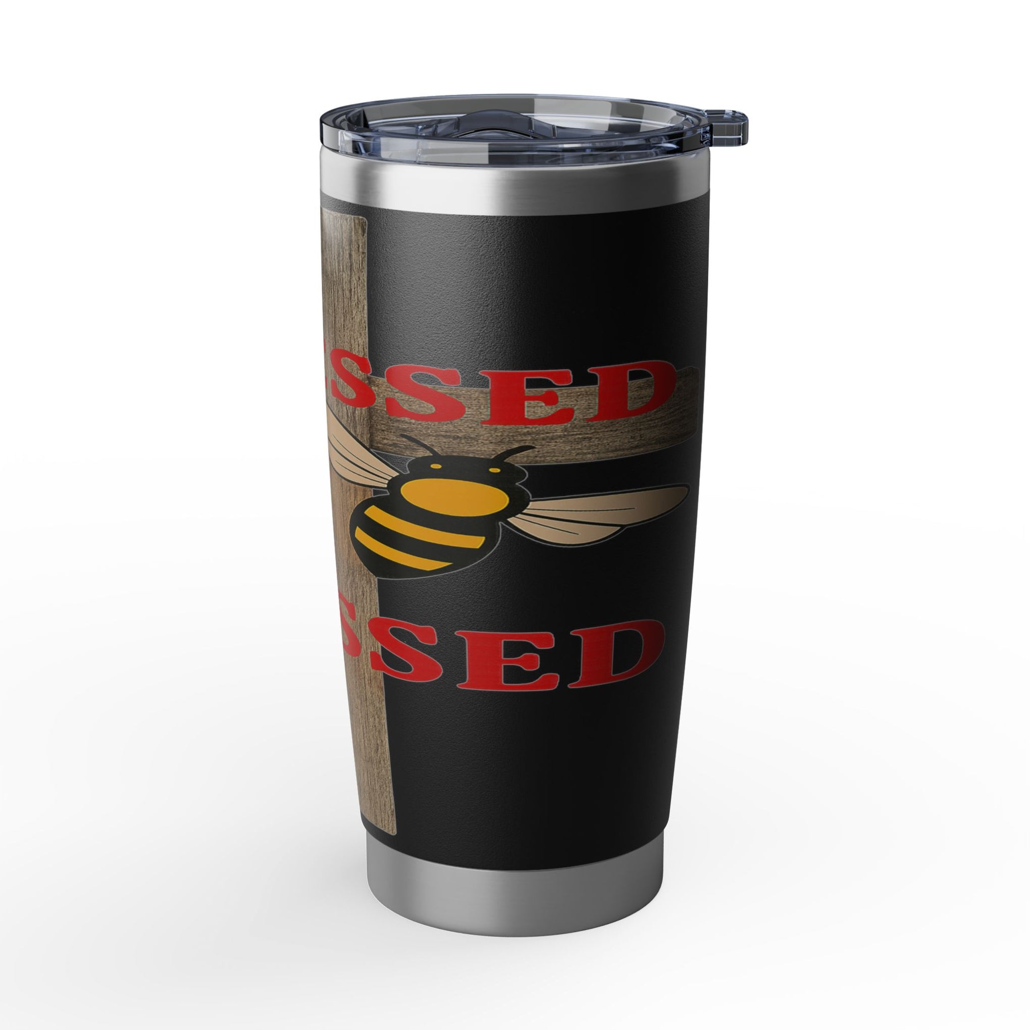 Blessed to Be Messy 20oz Tumbler — Bee & Cross Christian Travel Mug