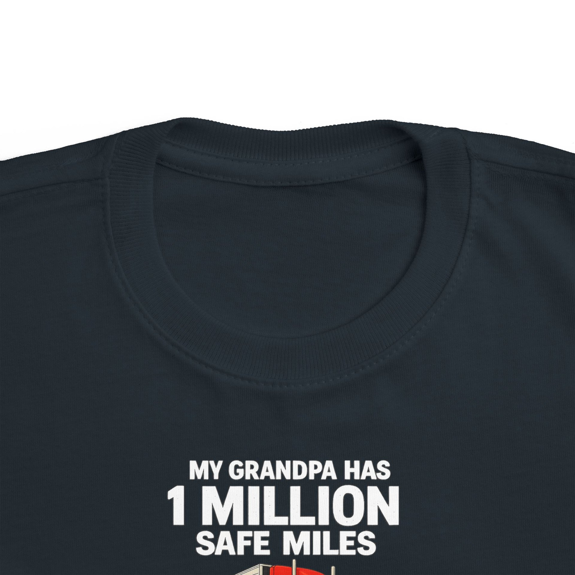 Toddler Tee – "My Grandma Has 1 Million Safe Miles" Cute Grandma Road-Trip Shirt