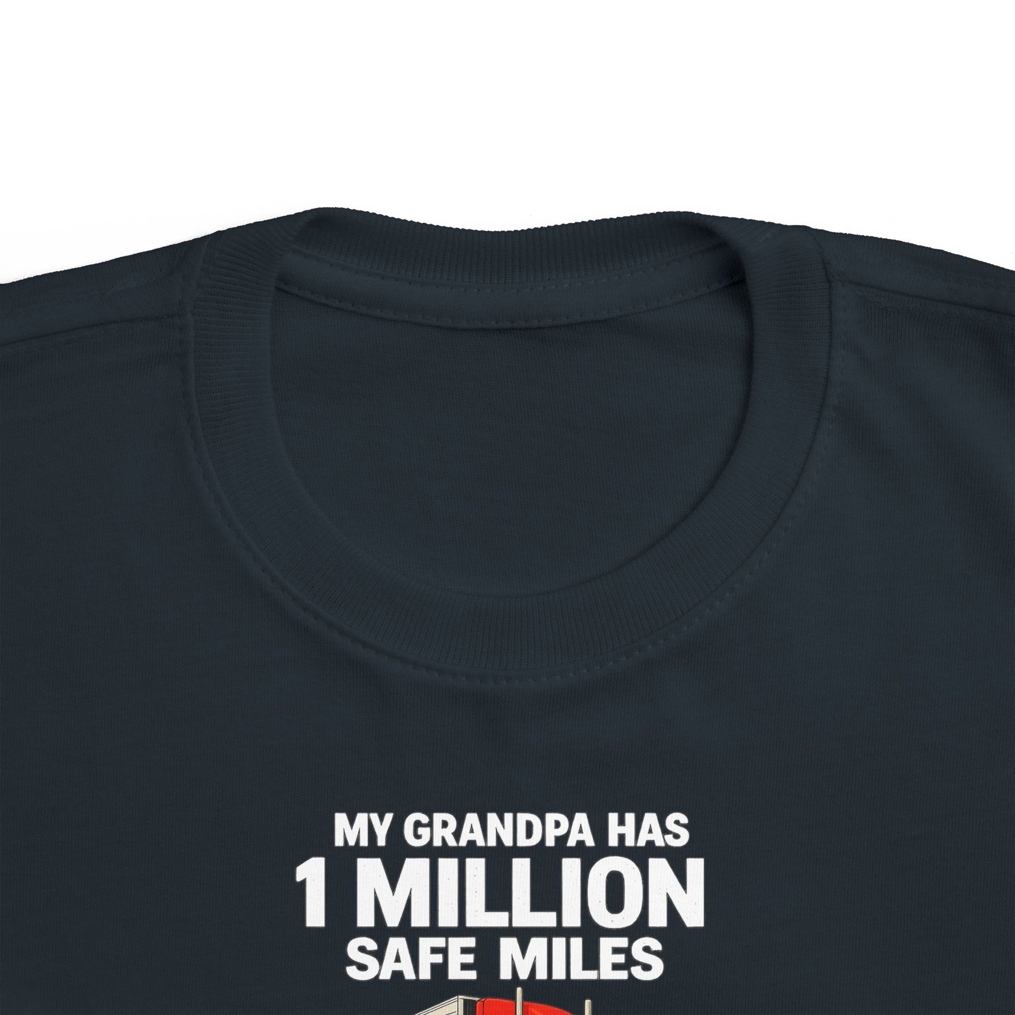 Toddler Tee – "My Grandma Has 1 Million Safe Miles" Cute Grandma Road-Trip Shirt