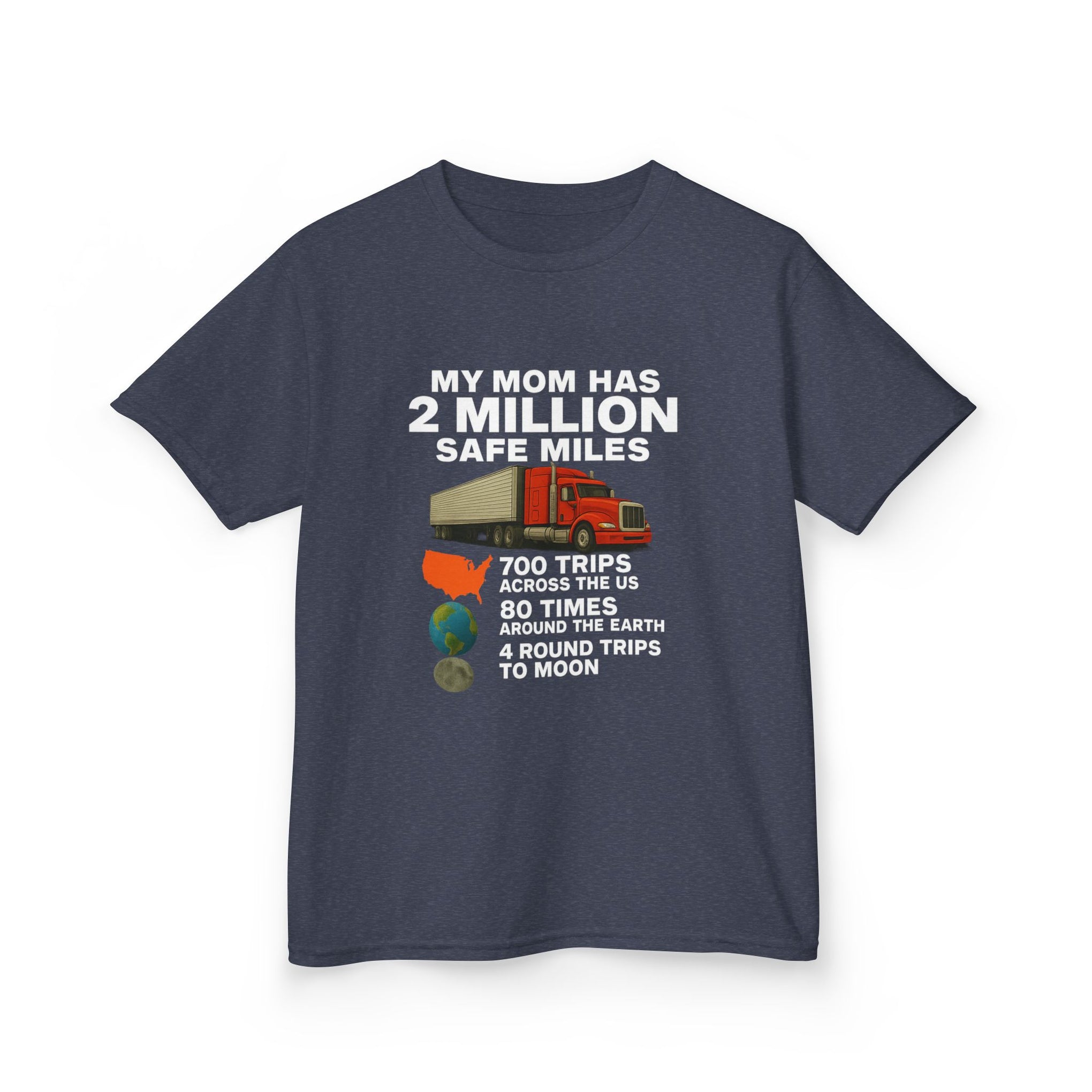 Kids Tee - "My Mom Has 2 Million Safe Miles" Driving Milestone Shirt
