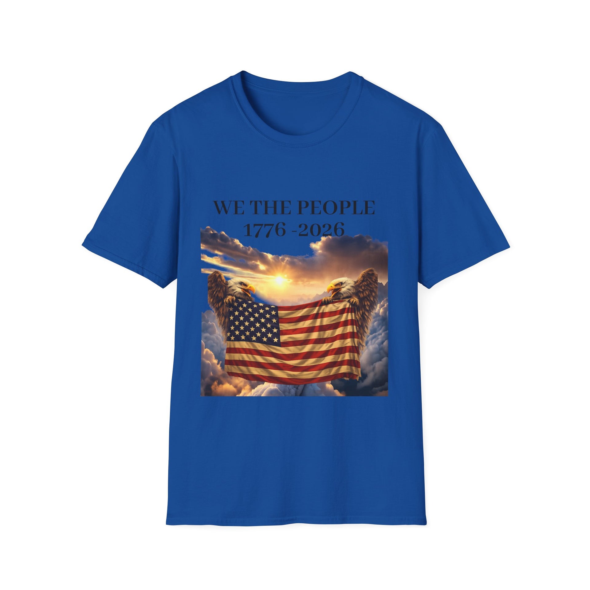 Patriotic "We the People 1776-2026" T-Shirt — American Flag & Constitution Tee for Independence Day