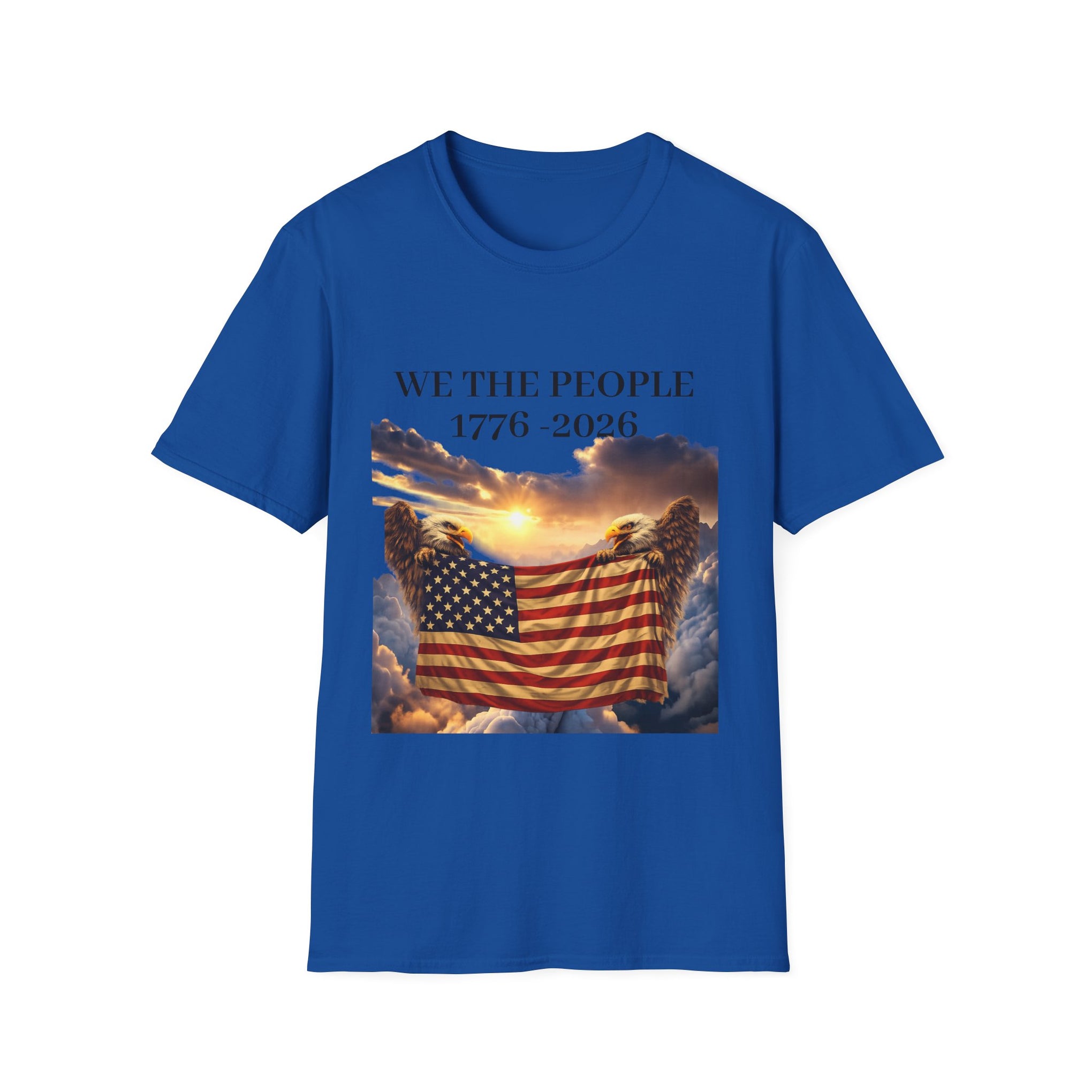 Patriotic "We the People 1776-2026" T-Shirt — American Flag & Constitution Tee for Independence Day