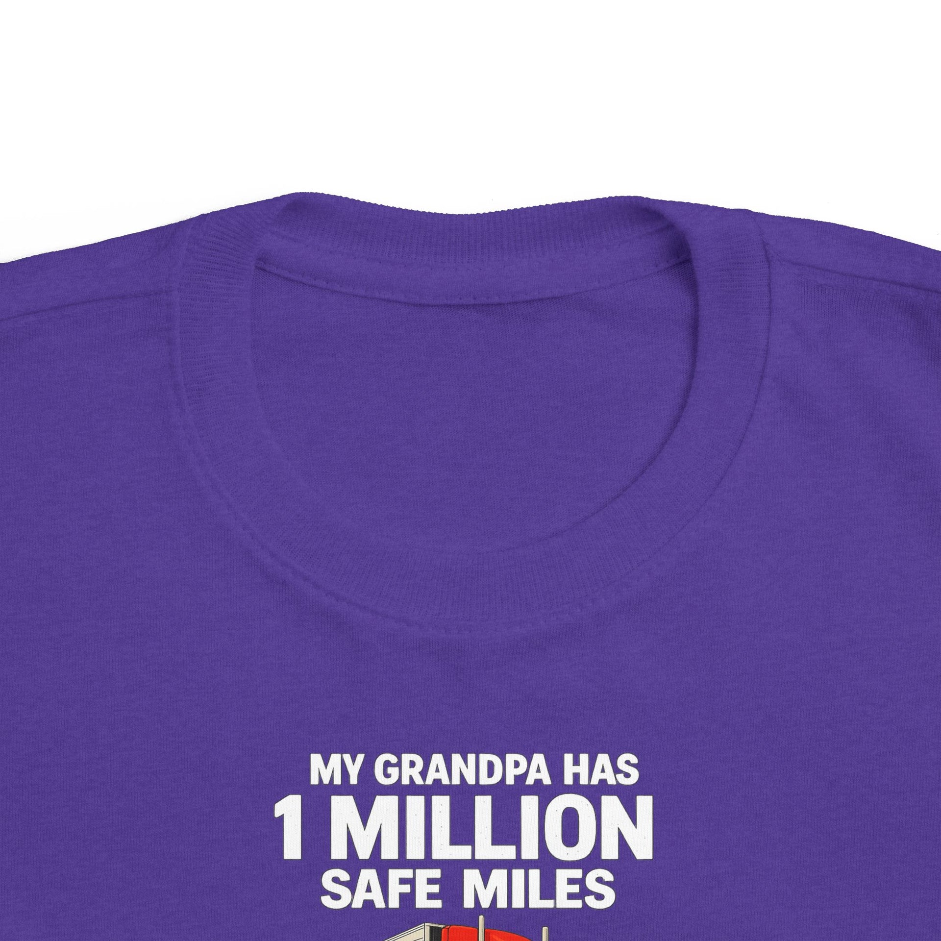 Toddler Tee – "My Grandma Has 1 Million Safe Miles" Cute Grandma Road-Trip Shirt