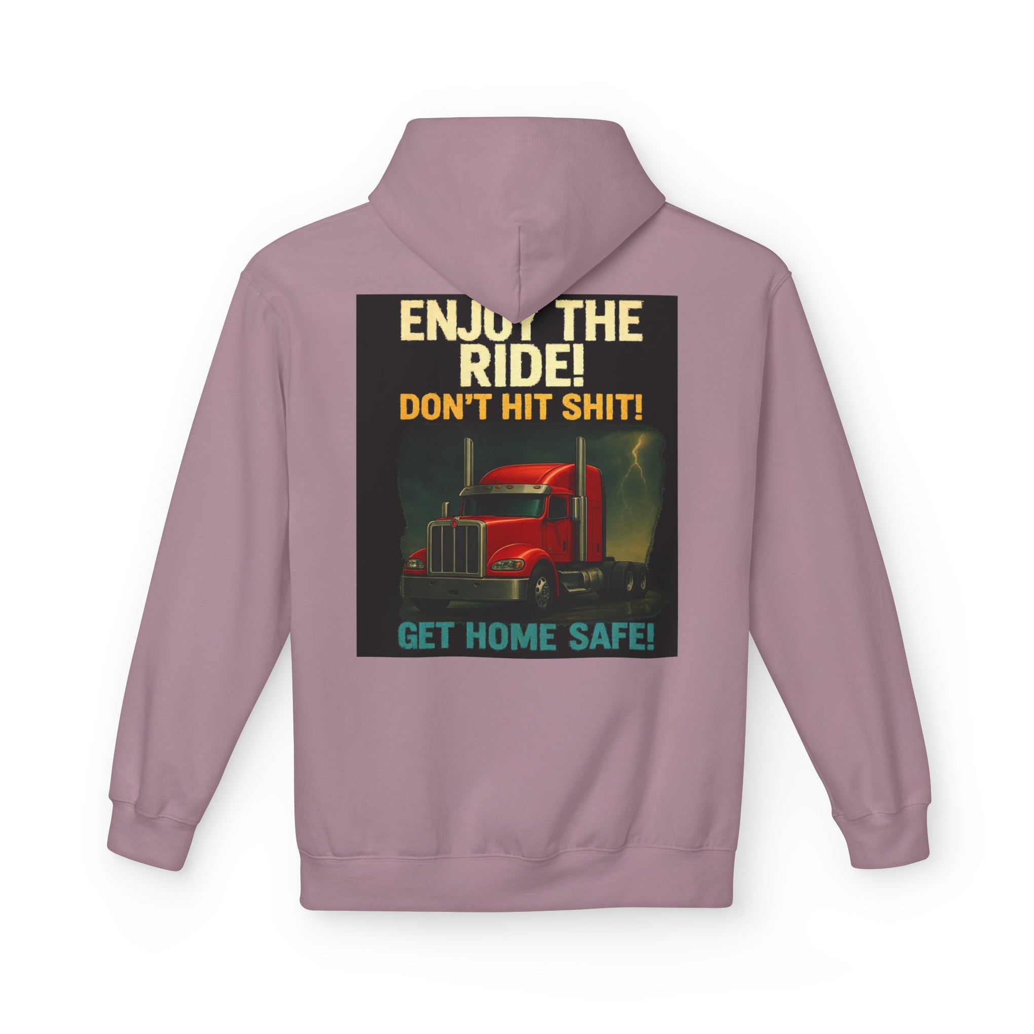 Hoodie — '3 Simple Rules' Trucker Safety Graphic Hoodie (Enjoy the Ride — Get Home Safe)