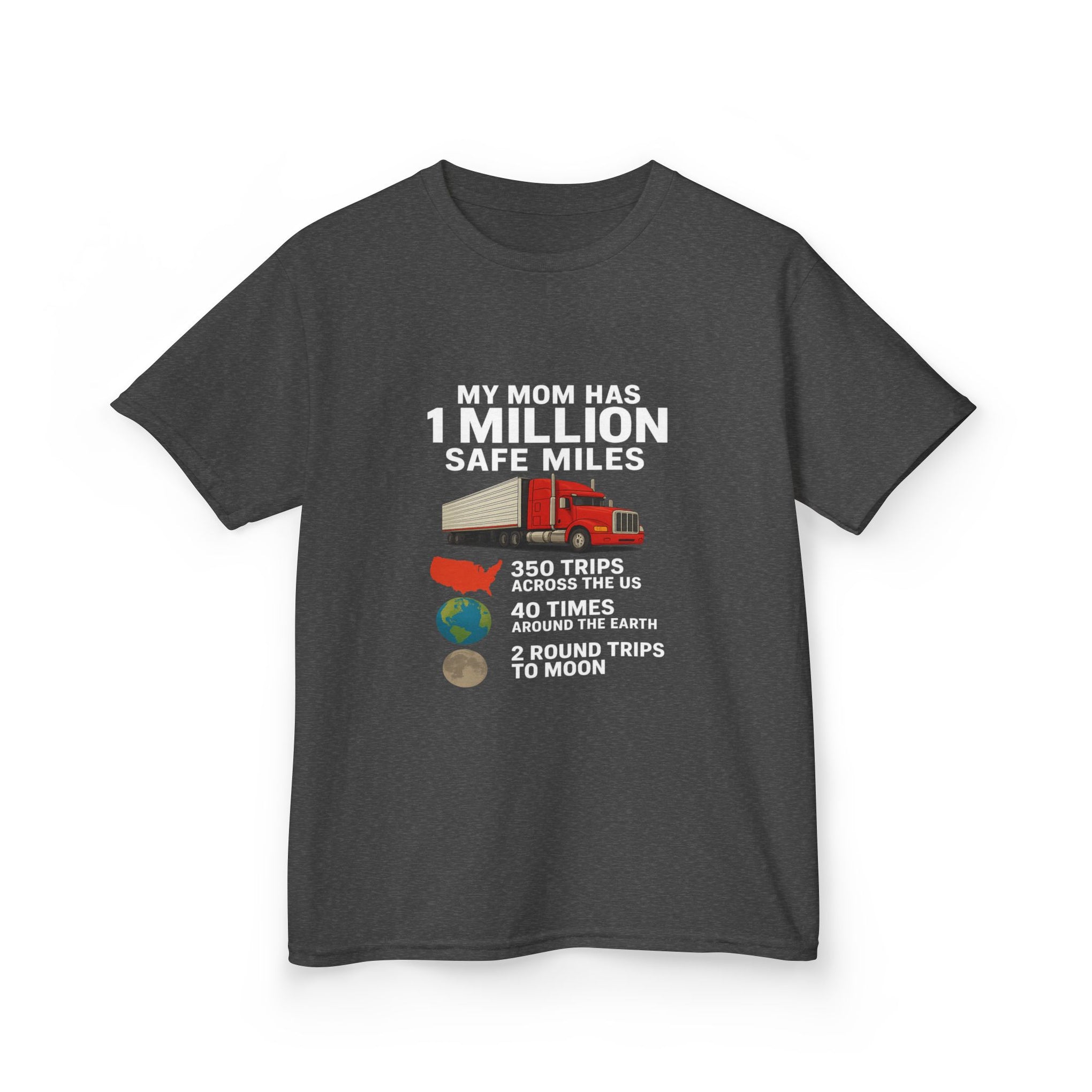 Kids Truck Graphic Tee — My Mom has 1 million Safe Miles