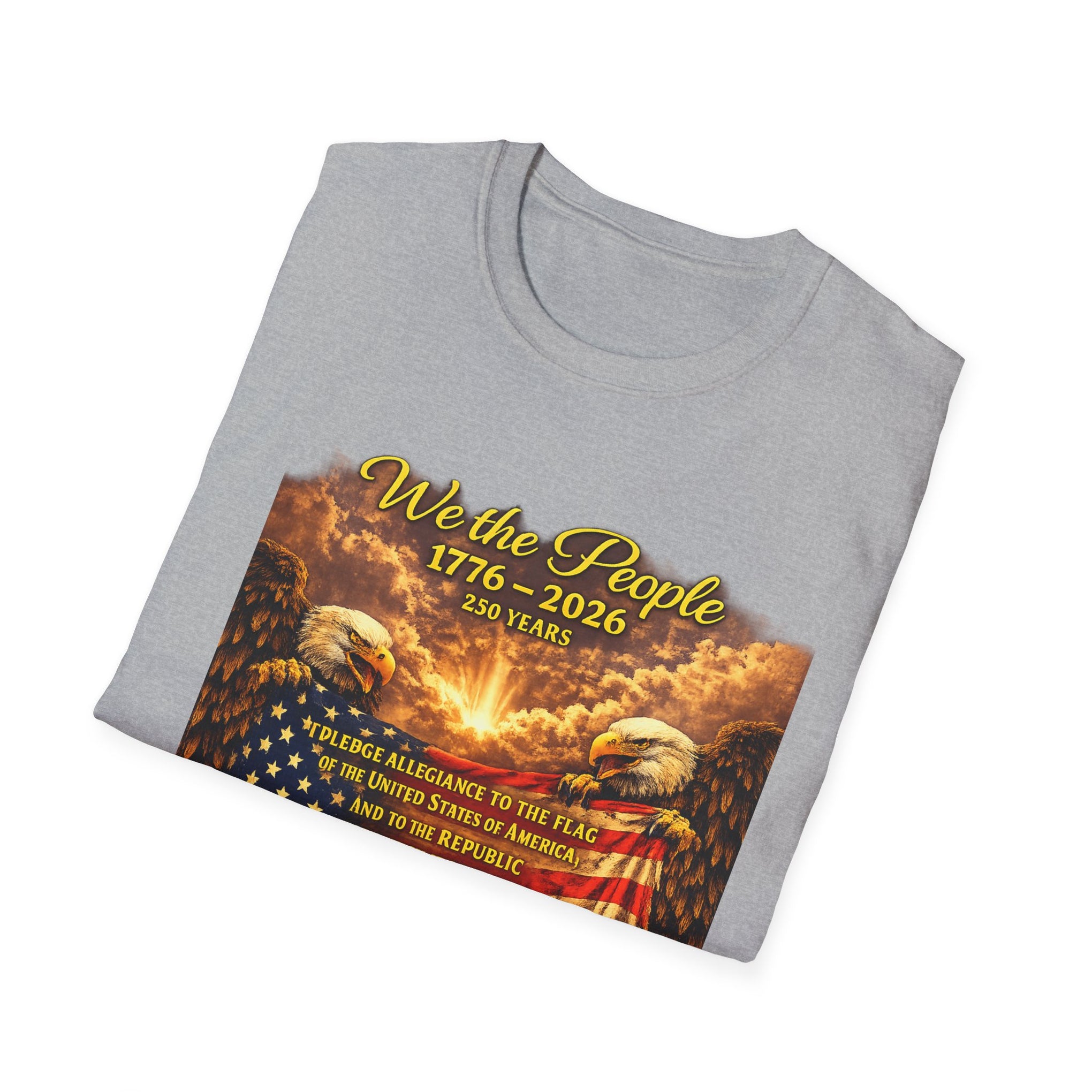 Patriotic 'We the People 1776–2026' American Flag T-Shirt