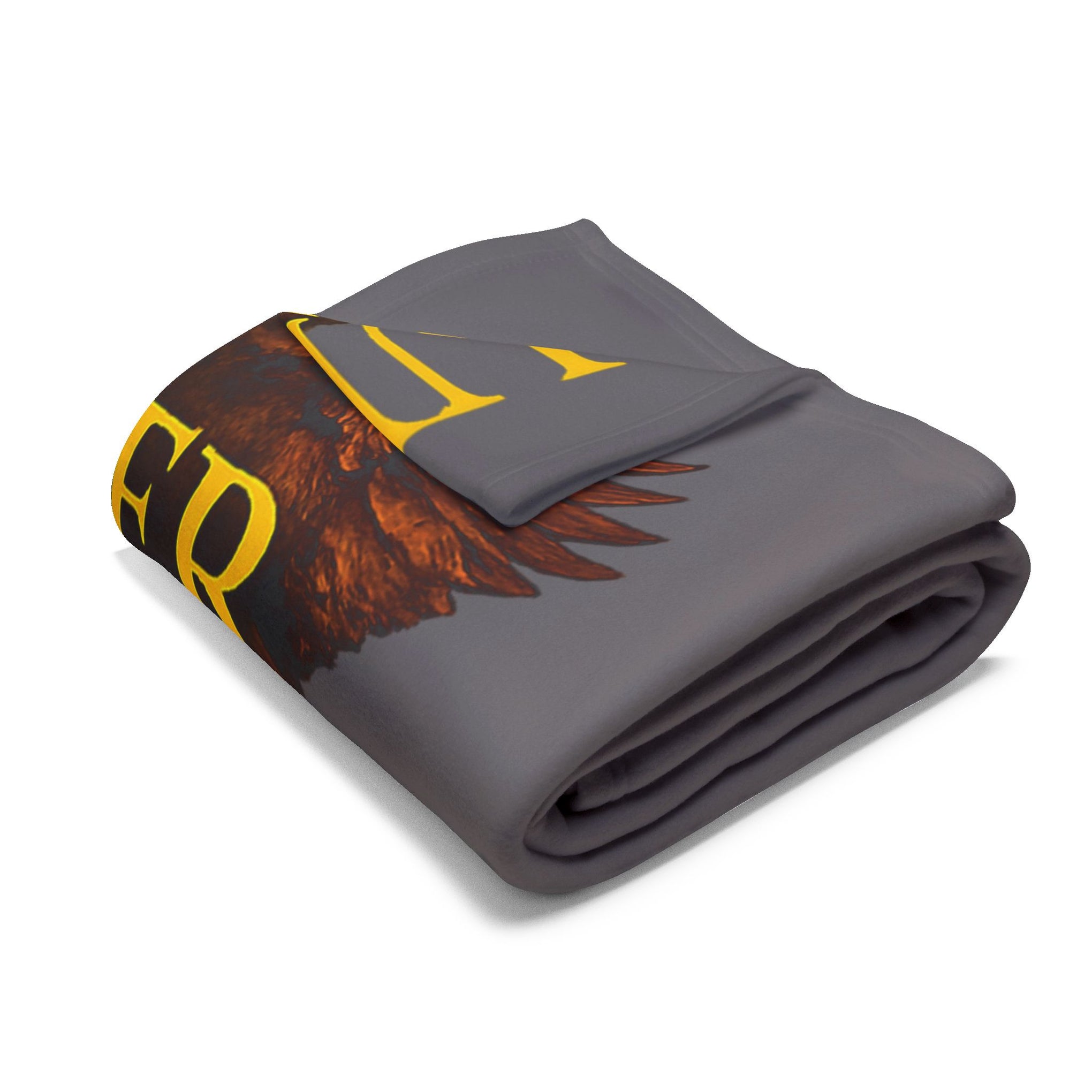 Proud Trucker Arctic Fleece Blanket — "If You Have It... A Truck Brought It" Patriotic Semi Truck Throw