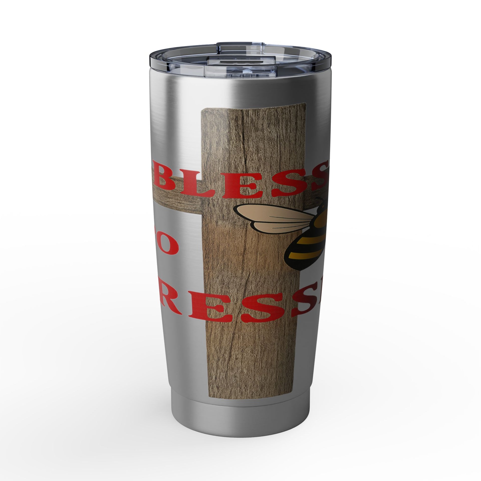 Blessed to Be Messy 20oz Tumbler — Bee & Cross Christian Travel Mug