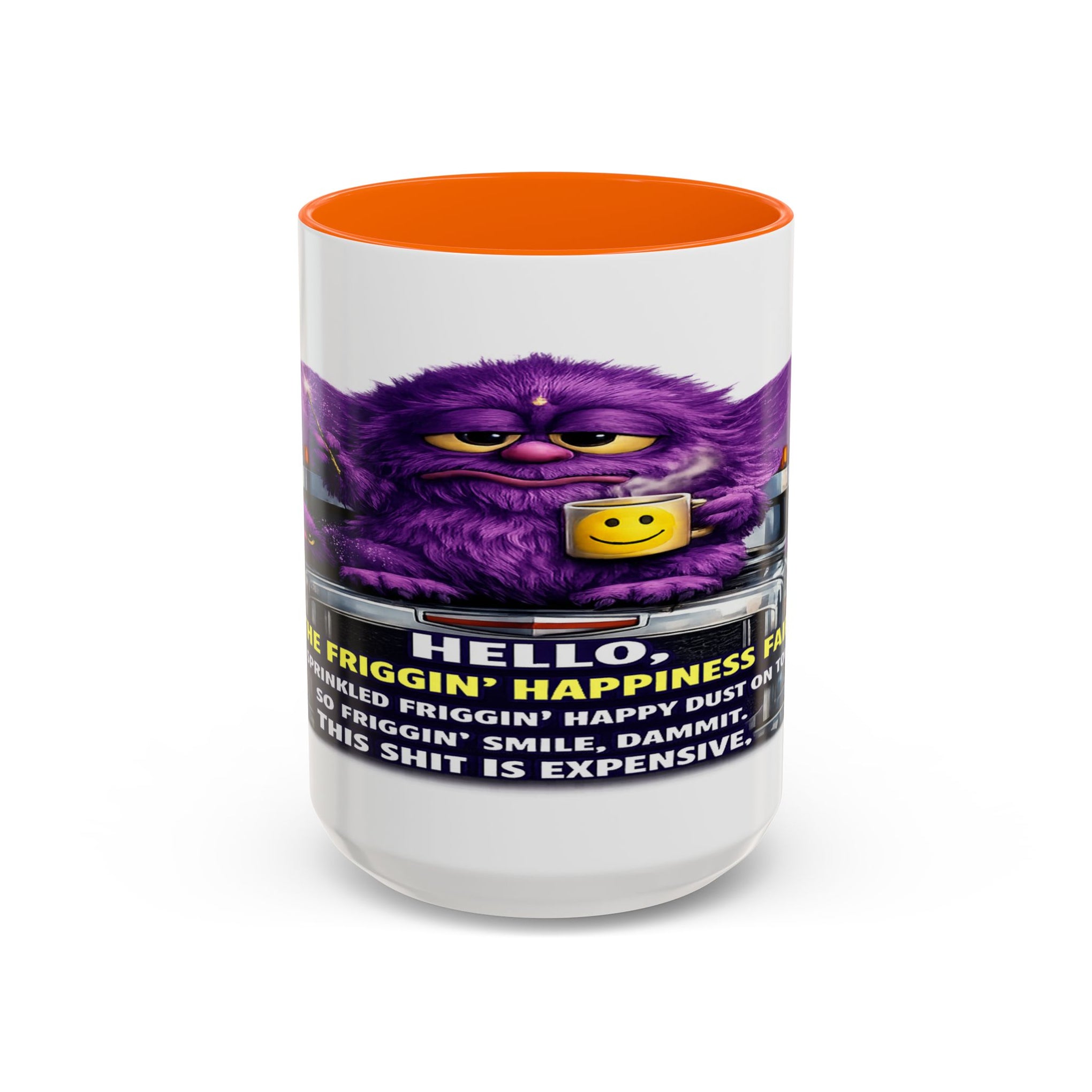 Purple Grumpy Monster Coffee Mug – Funny Truck Driver Gift (11oz & 15oz)