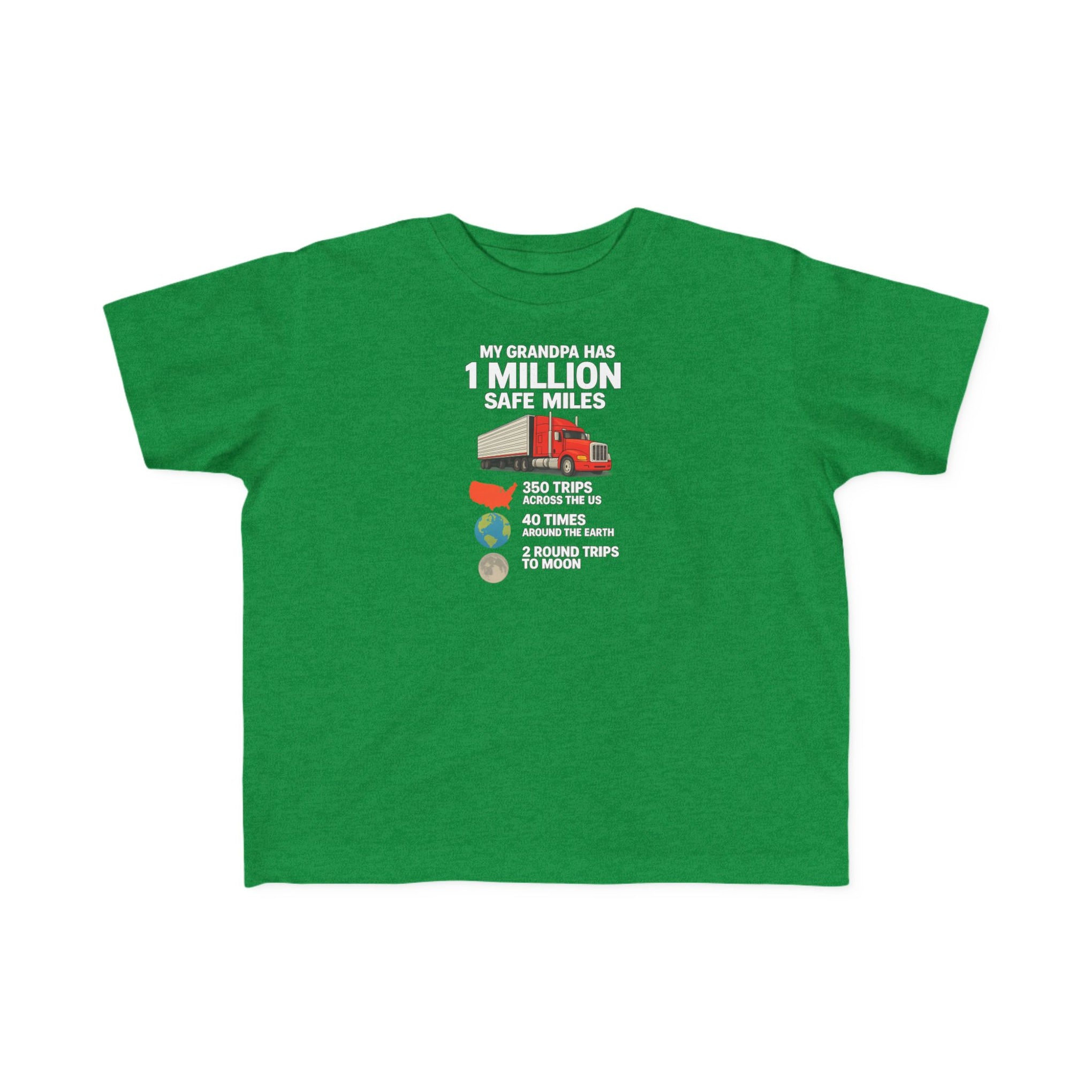 Toddler Tee – "My Grandma Has 1 Million Safe Miles" Cute Grandma Road-Trip Shirt