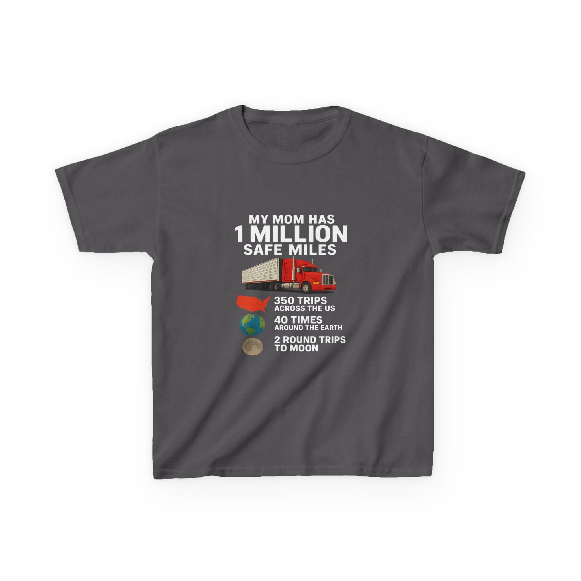 Kids Truck Graphic Tee — My Mom has 1 million Safe Miles
