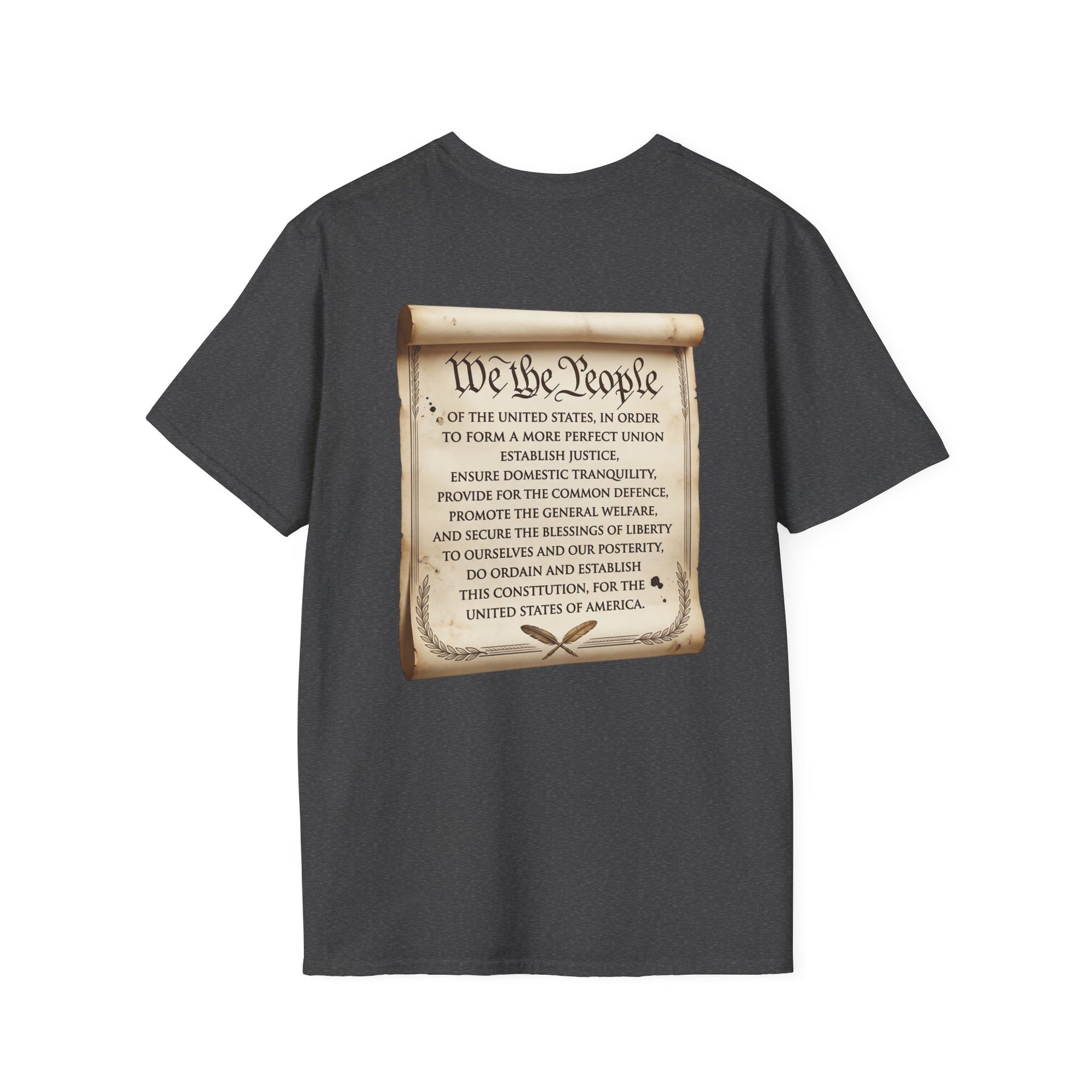 Patriotic "We the People 1776-2026" T-Shirt — American Flag & Constitution Tee for Independence Day