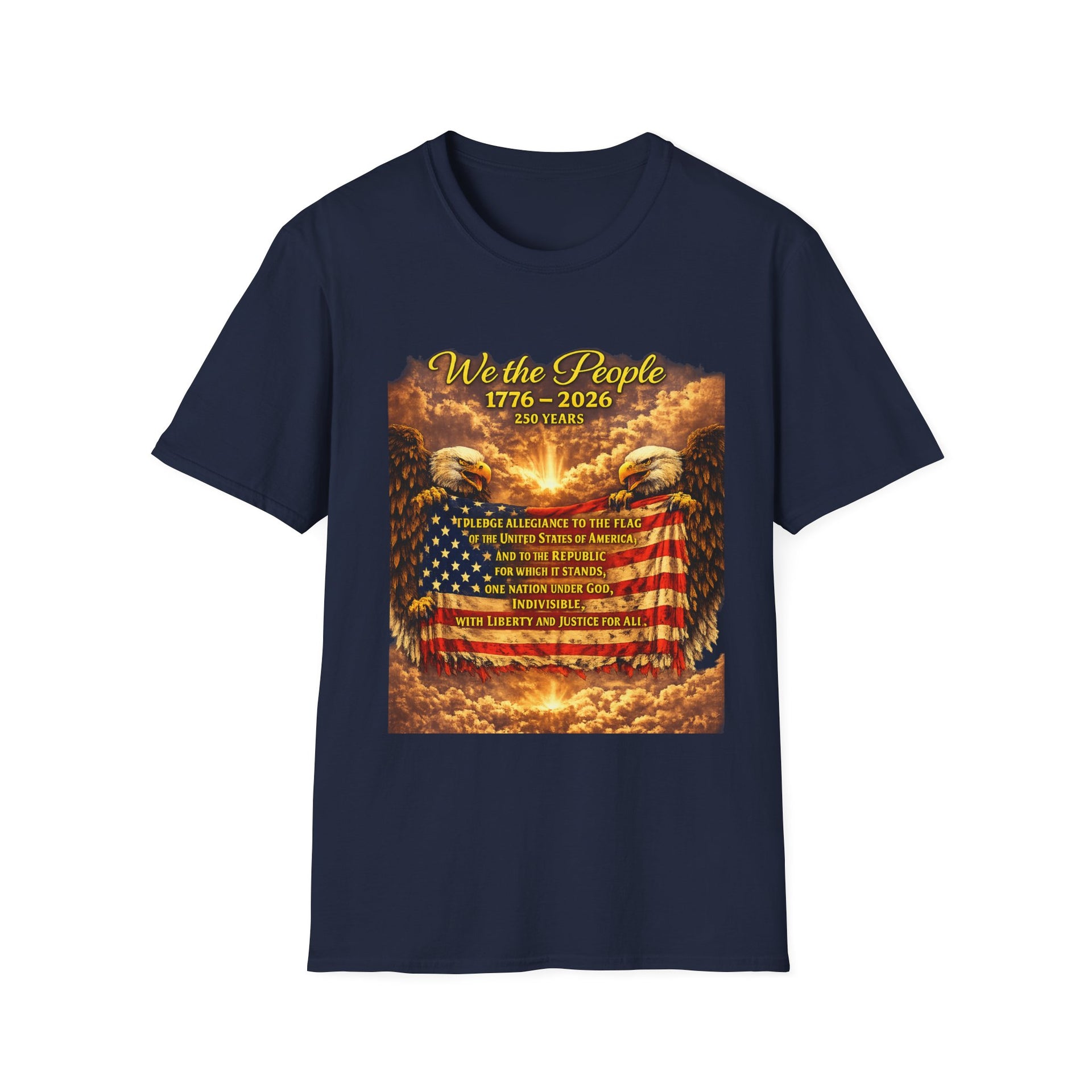 Patriotic 'We the People 1776–2026' American Flag T-Shirt
