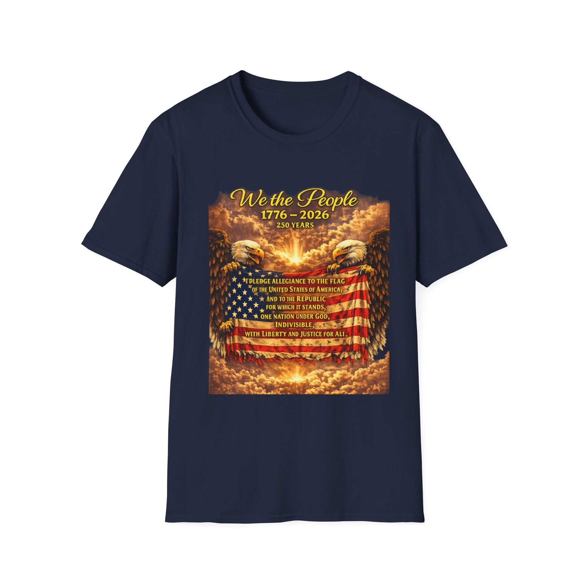 Patriotic 'We the People 1776–2026' American Flag T-Shirt
