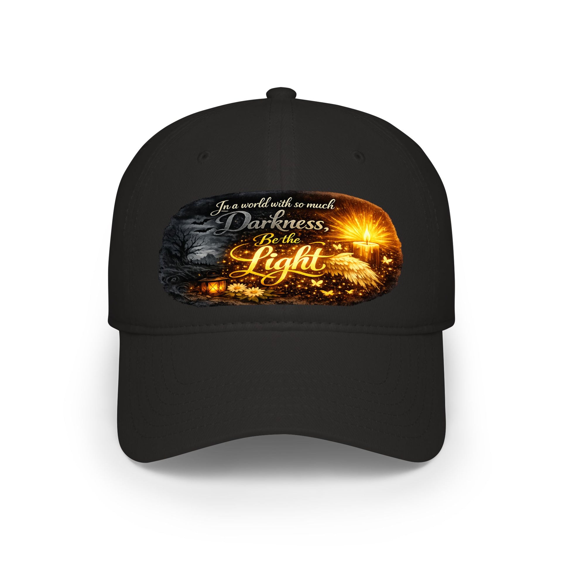 Low Profile Baseball Cap – "Be the Light" Inspirational Firefly Design