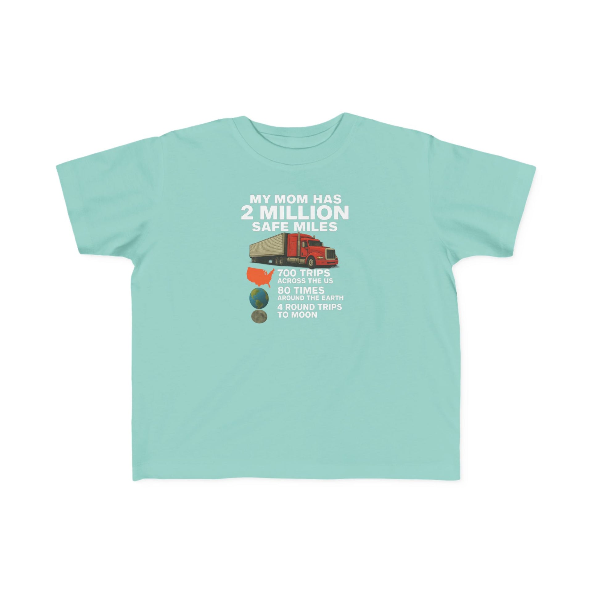 Toddler Tee - "My Mom Has 2 Million Safe Miles" Camping Adventure Shirt