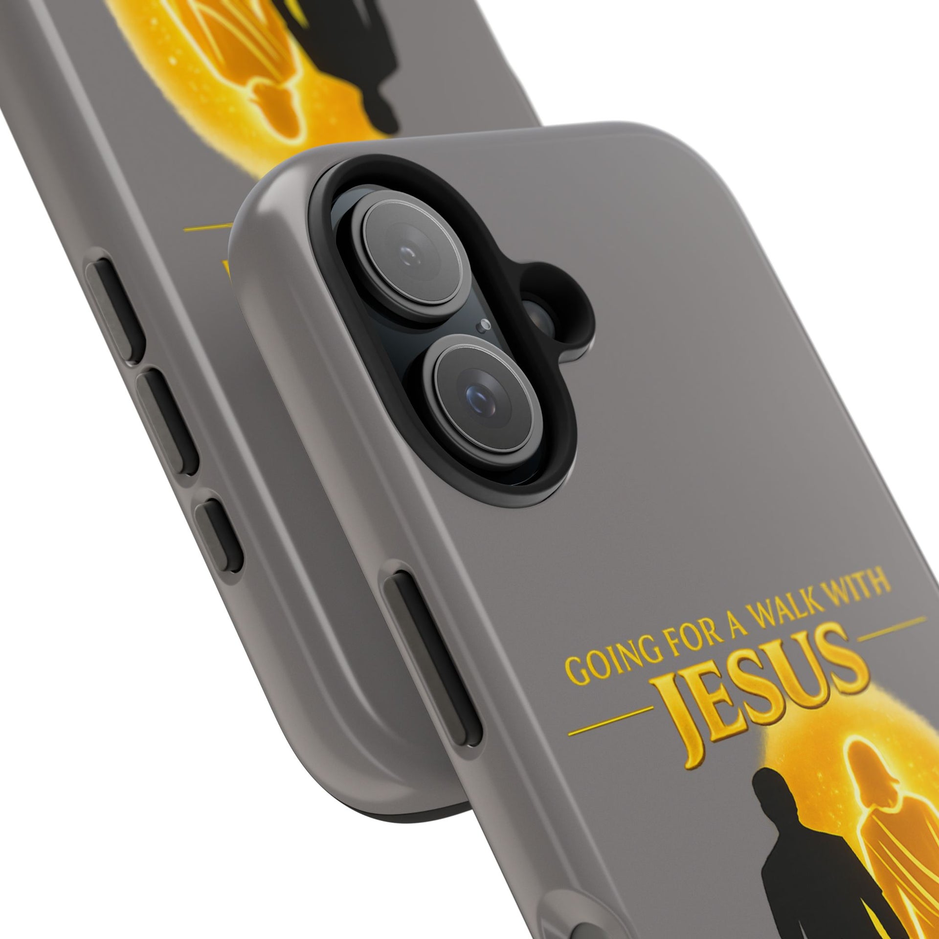 Tough Phone Case — "Going for a Walk with Jesus, Wanna Come?" Christian iPhone Case