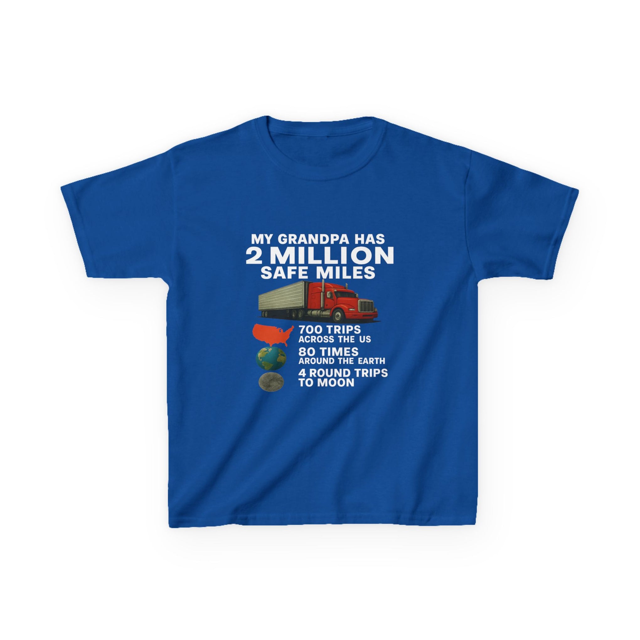 Kids Tee – “My Grandpa Has 2 Million Safe Miles” Vintage Pilot Aviation Shirt