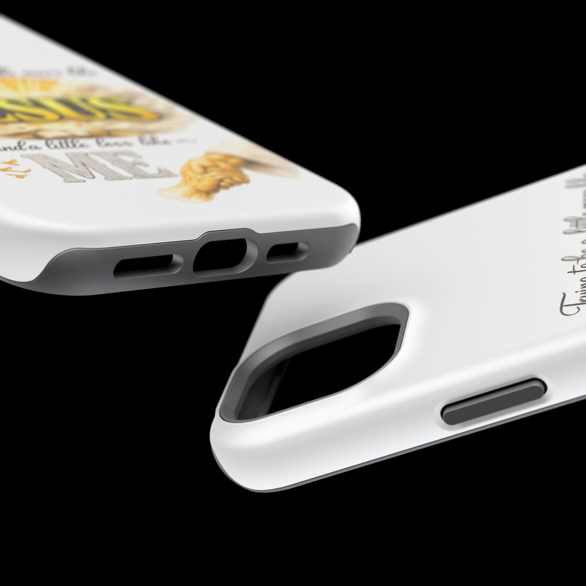 Christian Quote Magnetic Phone Case — "Trying to be a Little More Jesus and a Little Less Like Me"