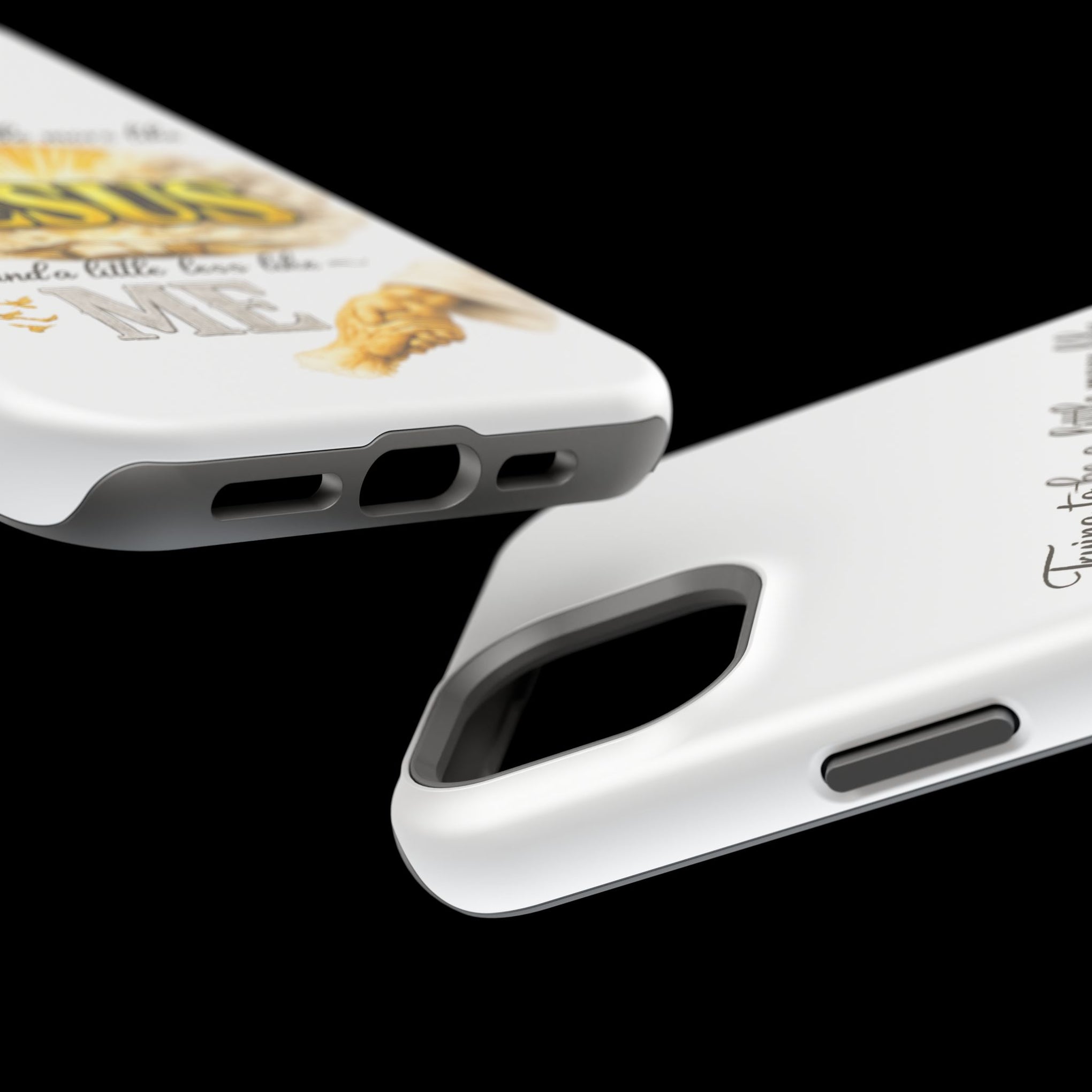 Christian Quote Magnetic Phone Case — "Trying to be a Little More Jesus and a Little Less Like Me"