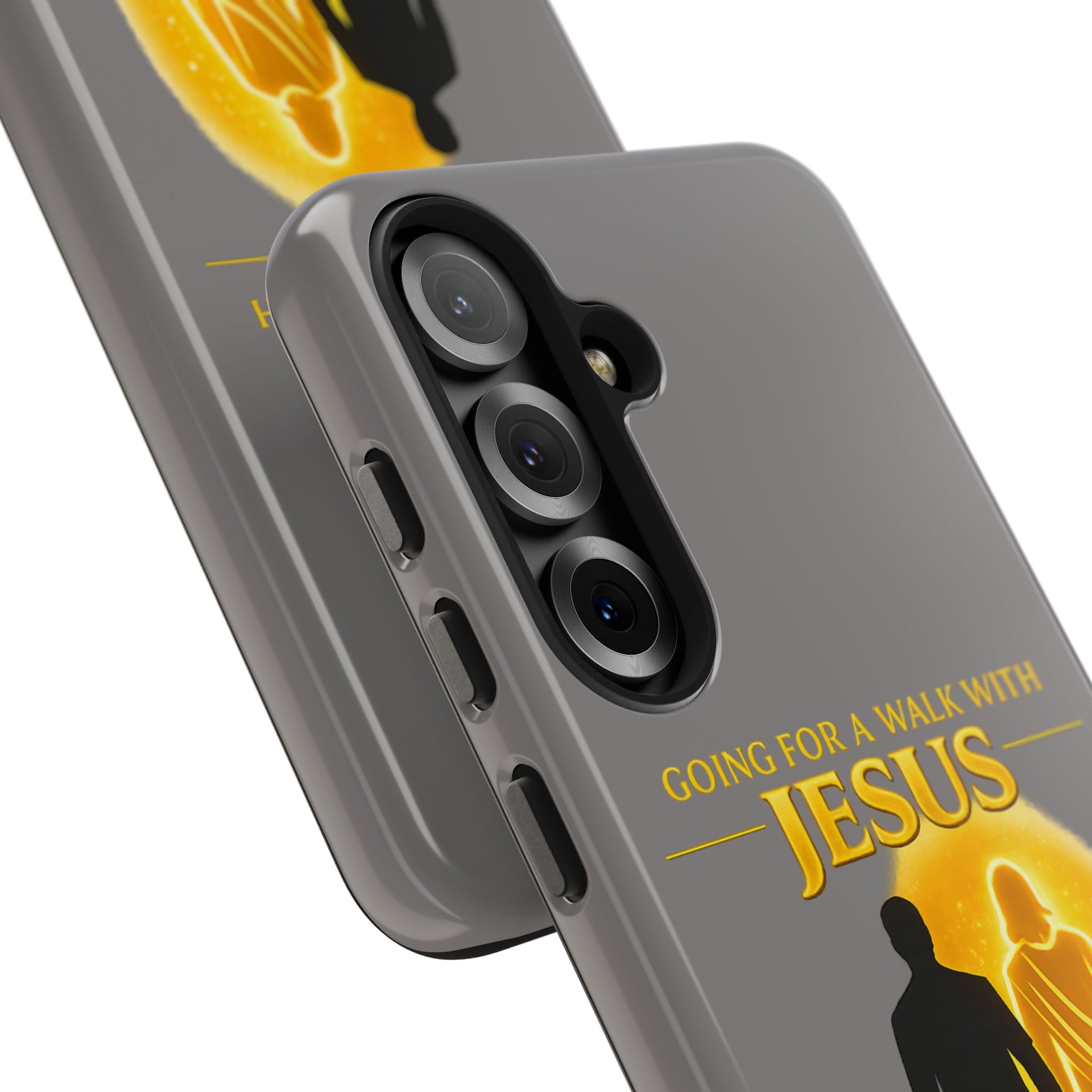 Tough Phone Case — "Going for a Walk with Jesus, Wanna Come?" Christian iPhone Case