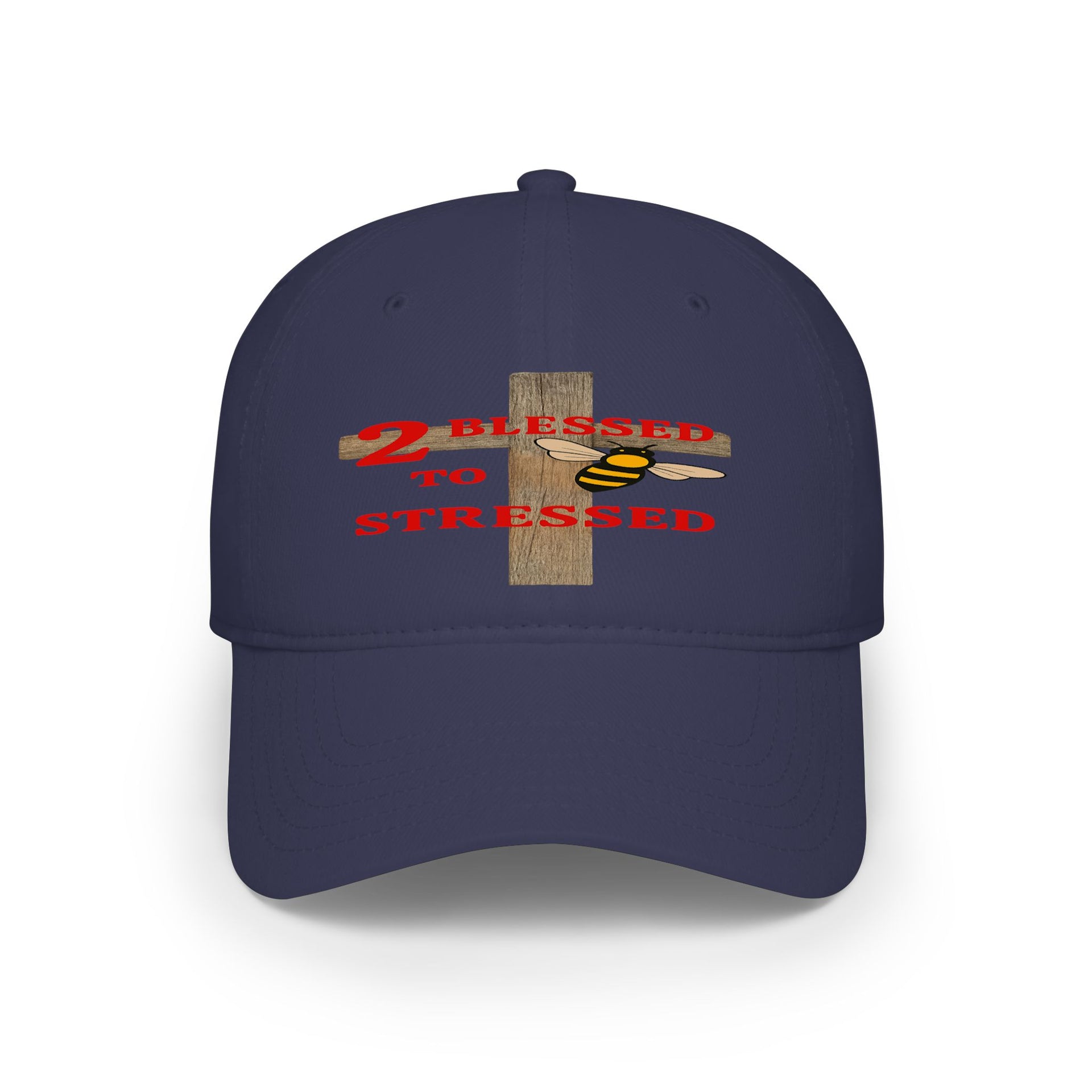 Baseball Cap – "Blessed 2o Stressed" Cross Christian Hat