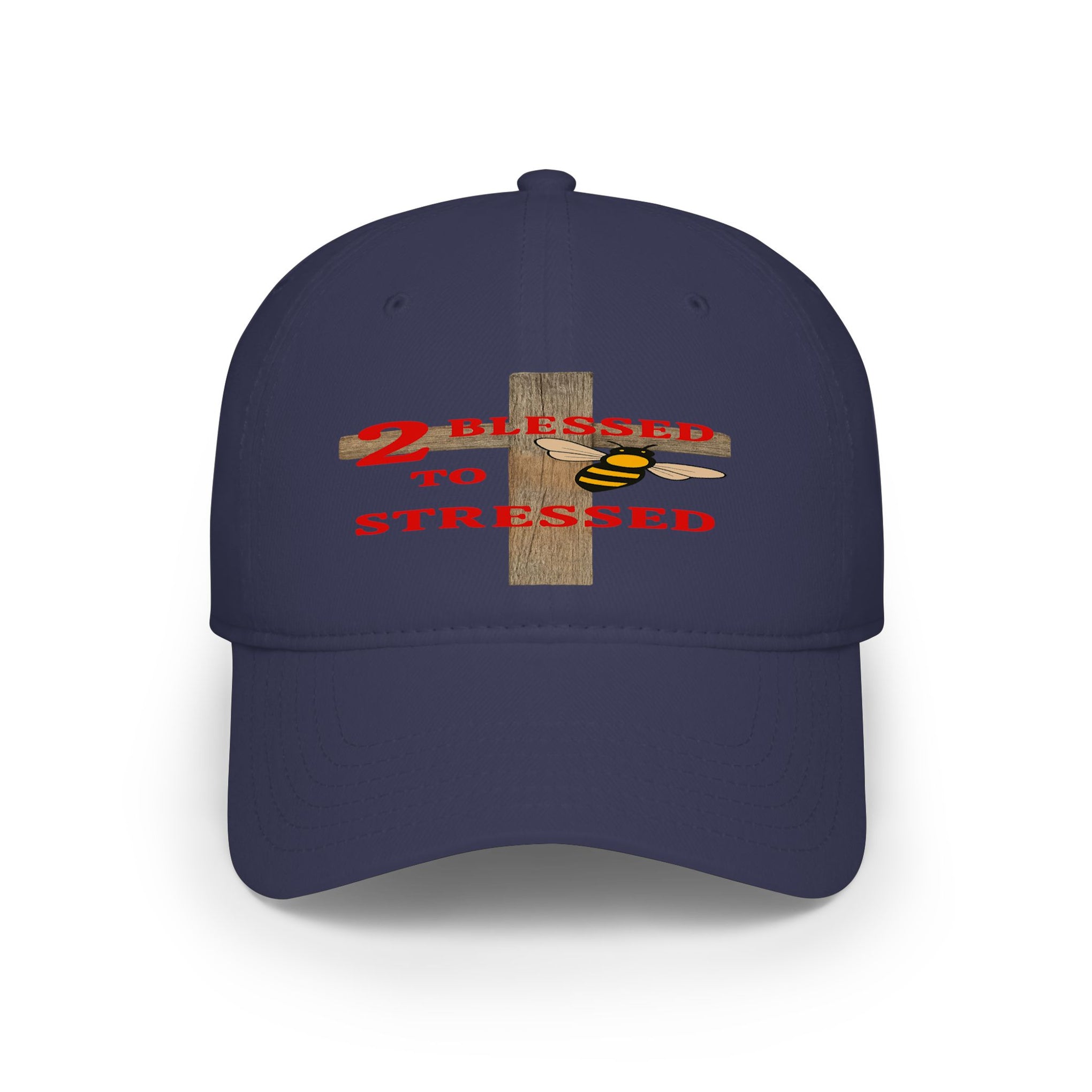 Baseball Cap – "Blessed 2o Stressed" Cross Christian Hat