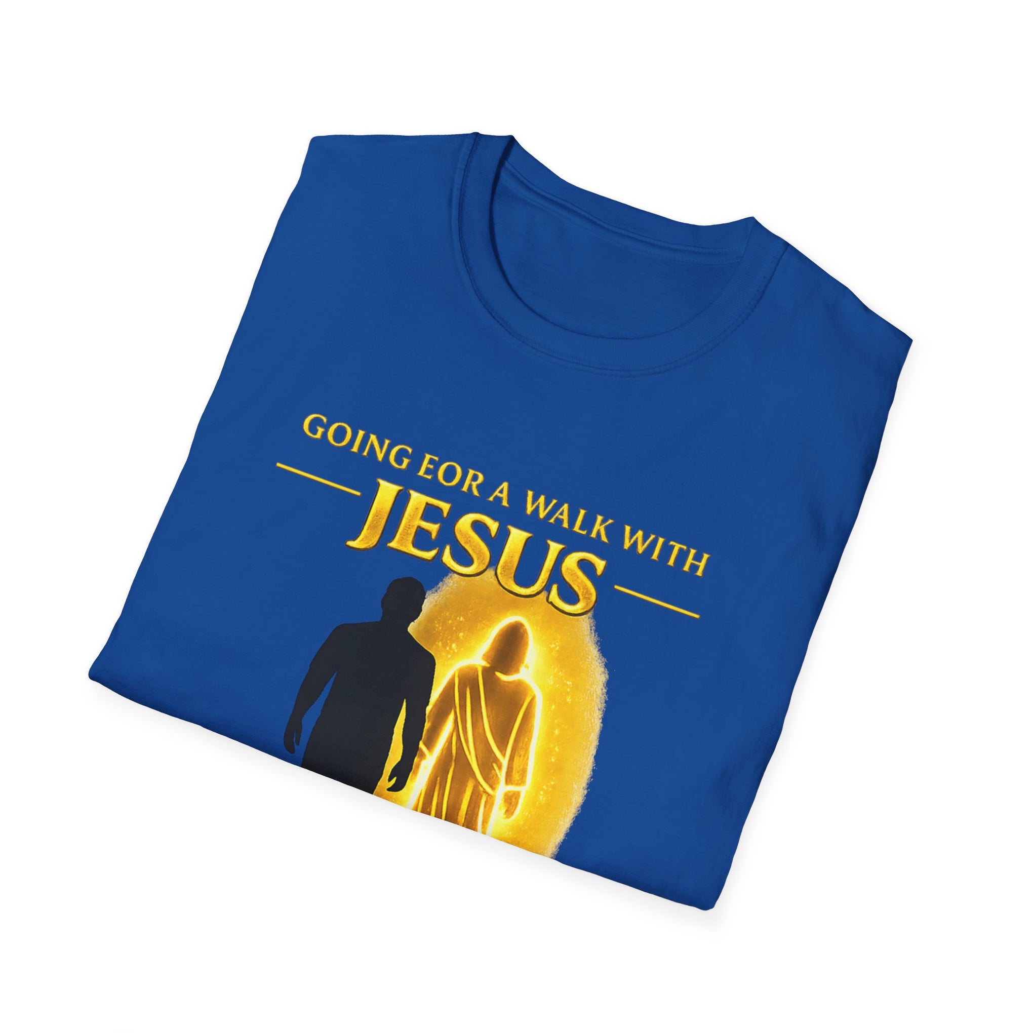 Going for a walk with Jesus T-Shirt – "Wanna Come?" Christian Faith Graphic Tee